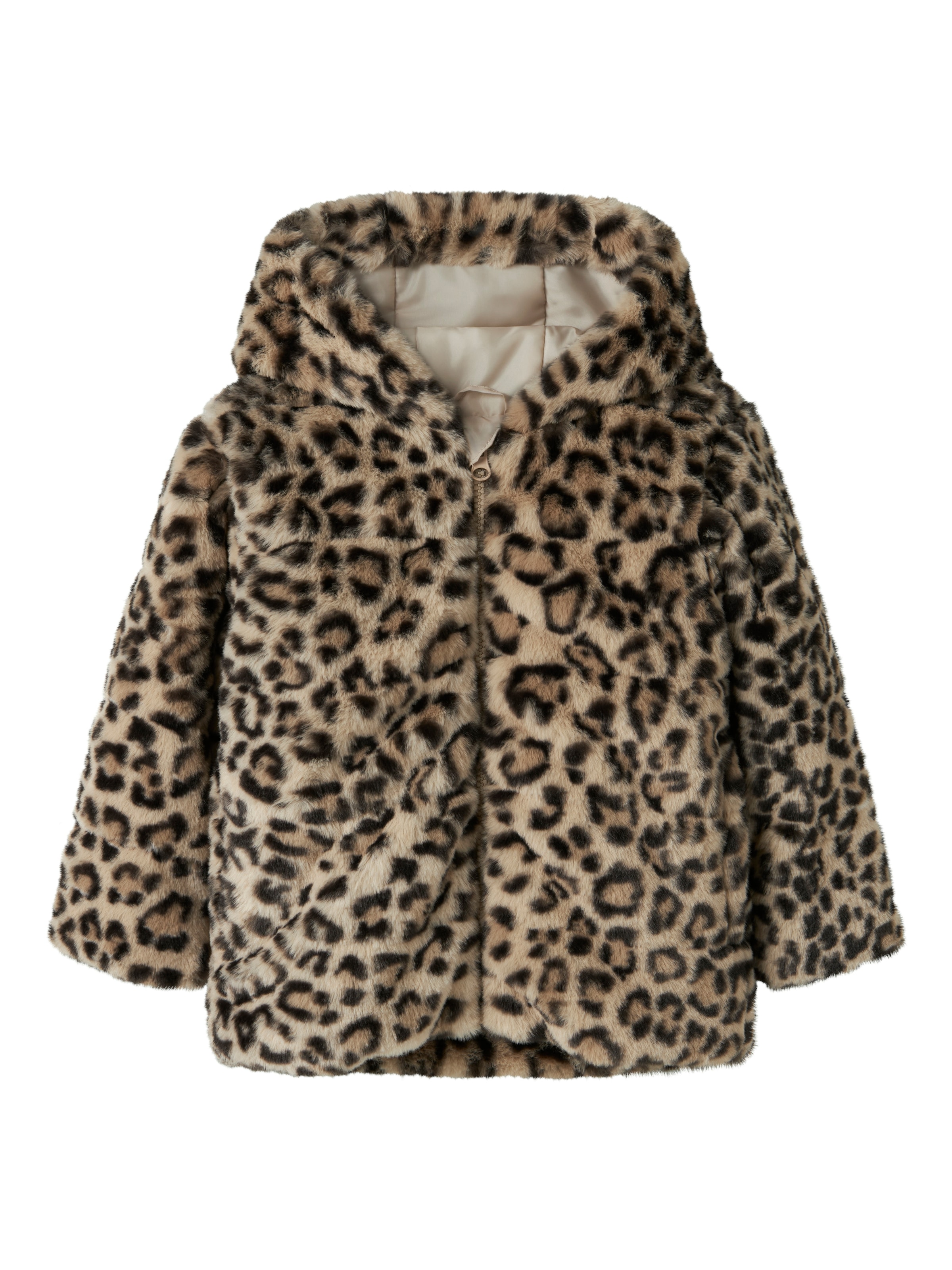 Name It Fellimitatjacke »NMFMILA JACKET W HOOD PB« mit Kapuze Kunstfaser