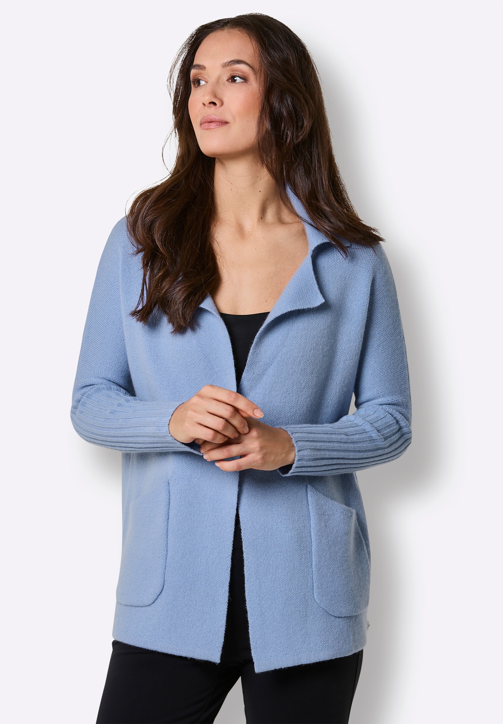 creation L Strickjacke »Merino-Kaschmir-Strickjacke Kaschmir-Strickjacke«
