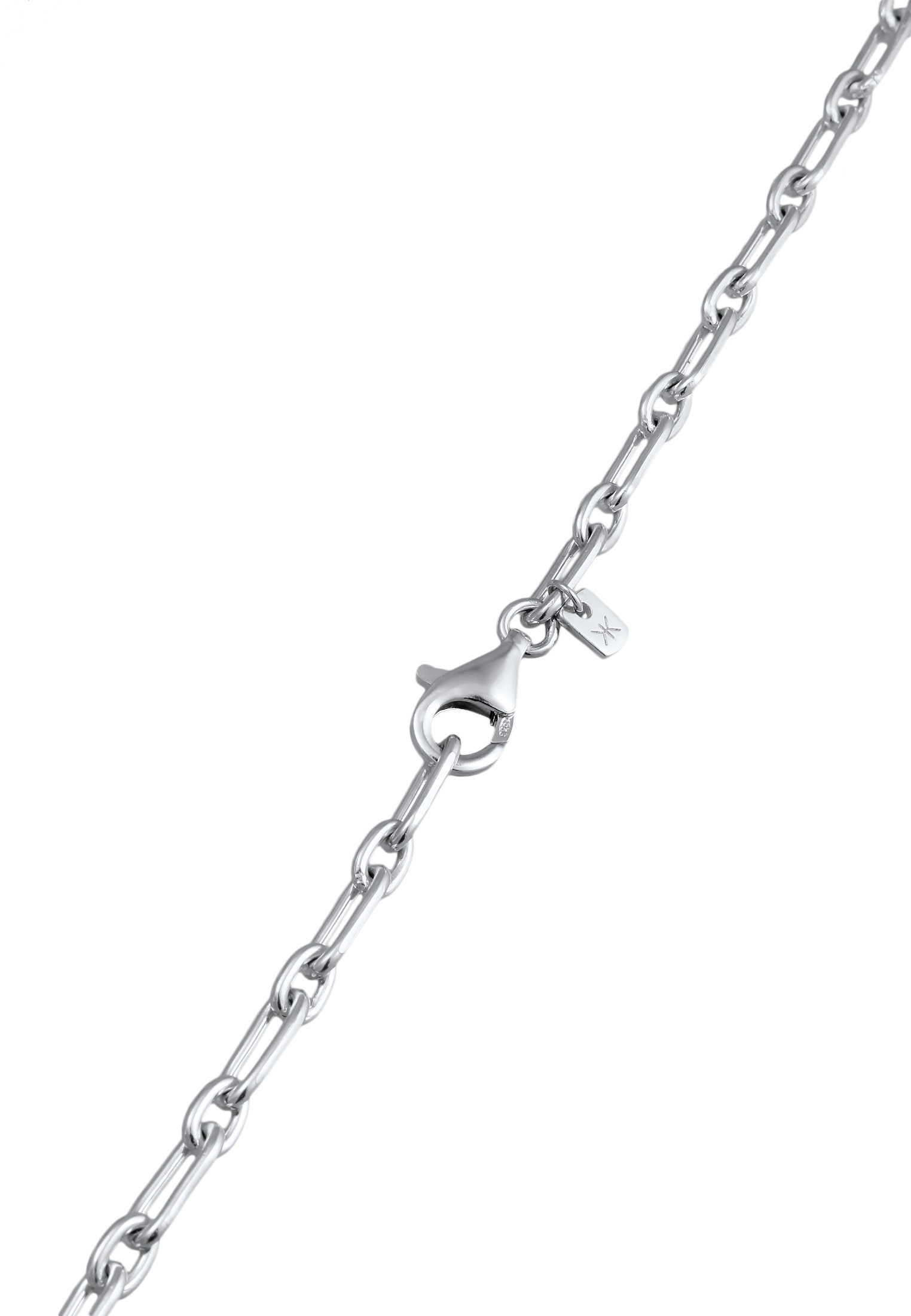 Kuzzoi Lange Kette »Halskette Herren Gliederkette 925 Sterling Silber«