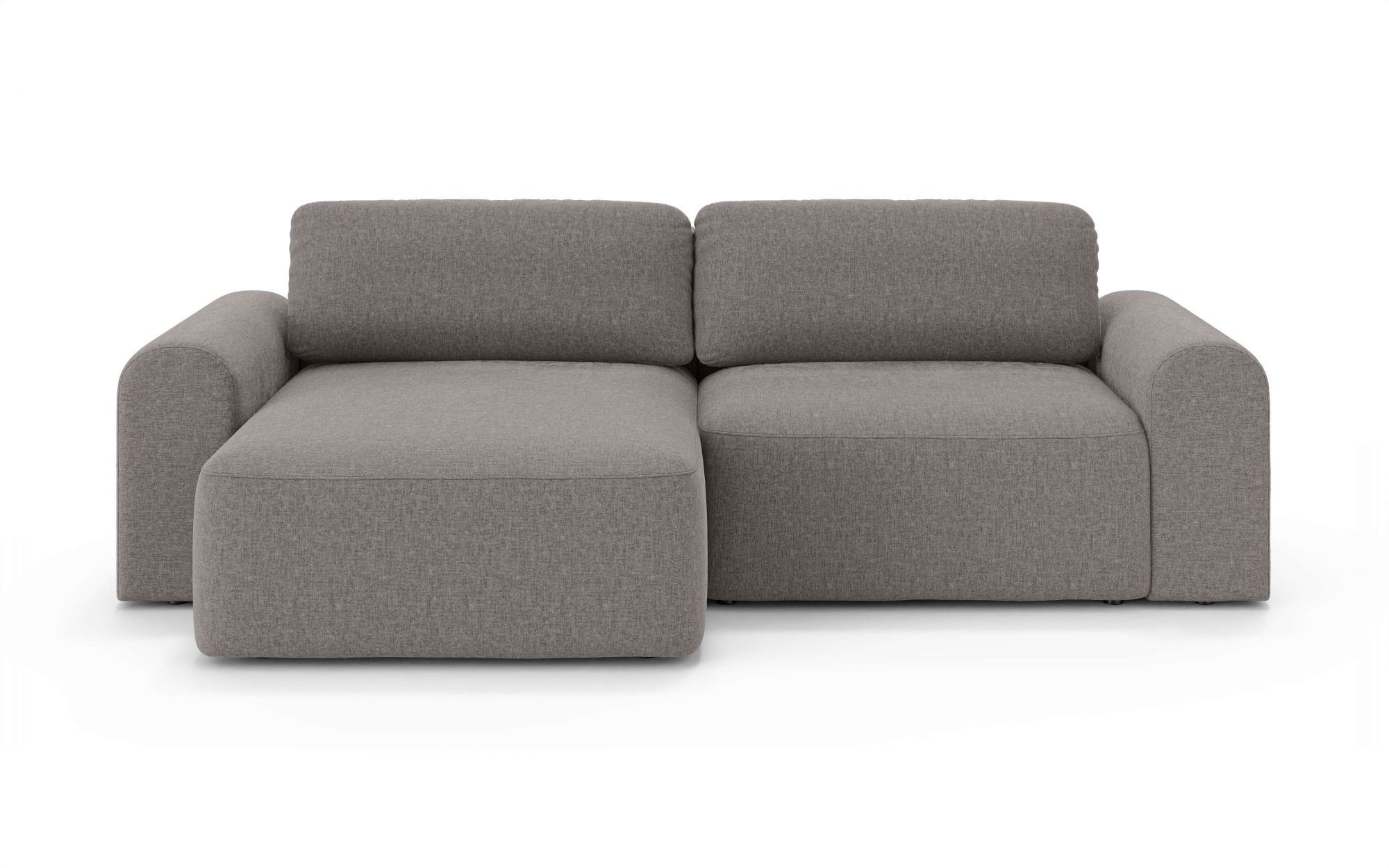 OTTO home Ecksofa »LEOO universell Schlafsofa mit Bettkasten, Maße B/T/H: 272/152/84,5 cm« L-Form mit Recamiere rechts oder links montierbar, hoher Sitzkomfort