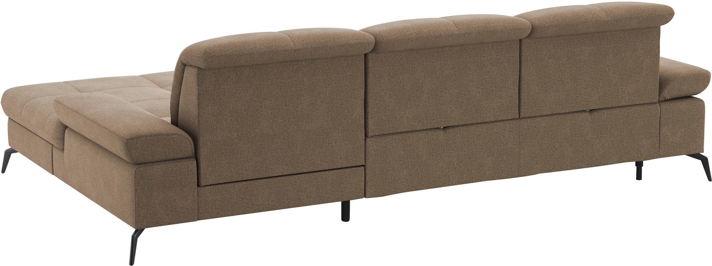 sit&more Ecksofa »Amica, L-Form, inkl. Sitztiefenverstellung & Armteilverstellung«, wahlweise mit Bettfunktion, Bettkasten und Kopfteilverstellung