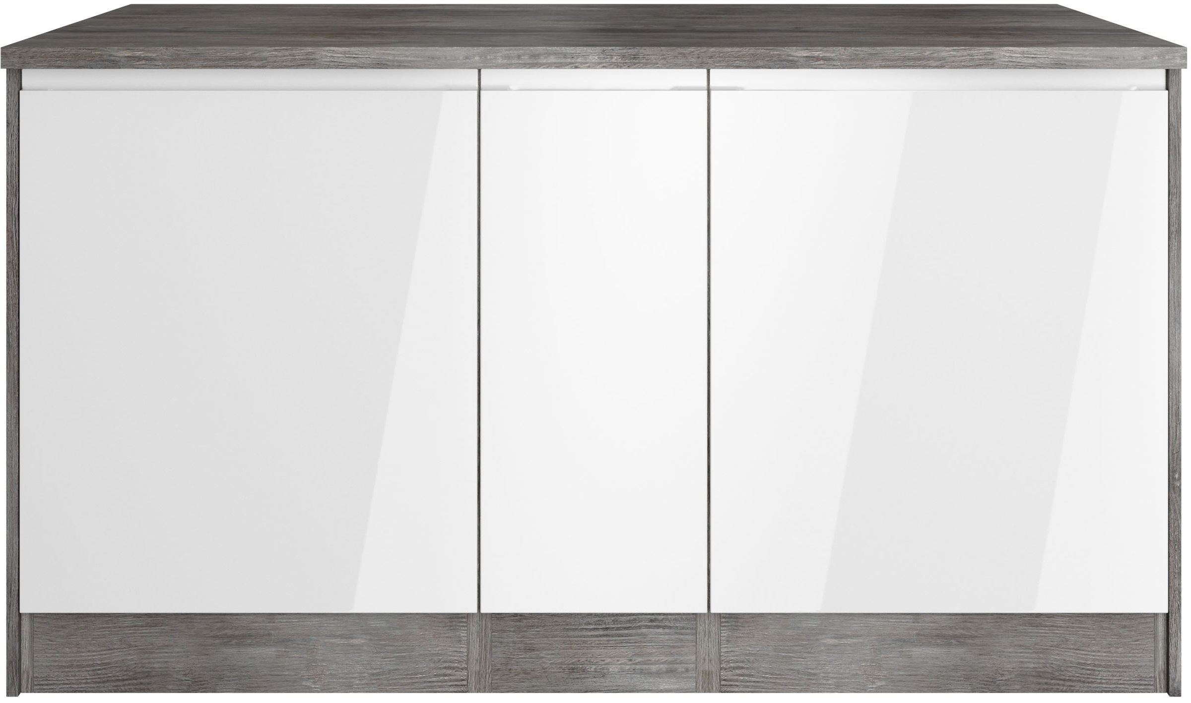 KOCHSTATION Kücheninsel »KS-Virginia«, Breite 153 cm, MDF-Fronten, Flaschenregal