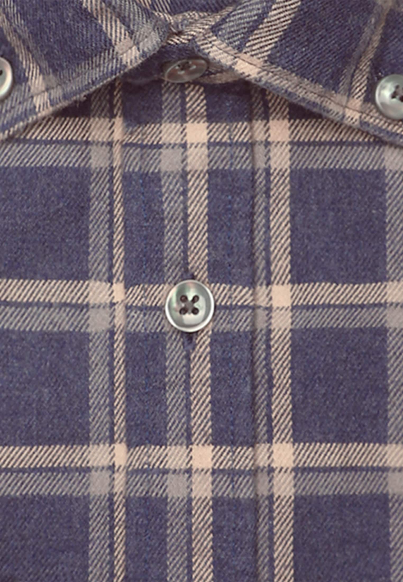 seidensticker Businesshemd »Schwarze Rose«, Slim Langarm Button-Down-Kragen Karo