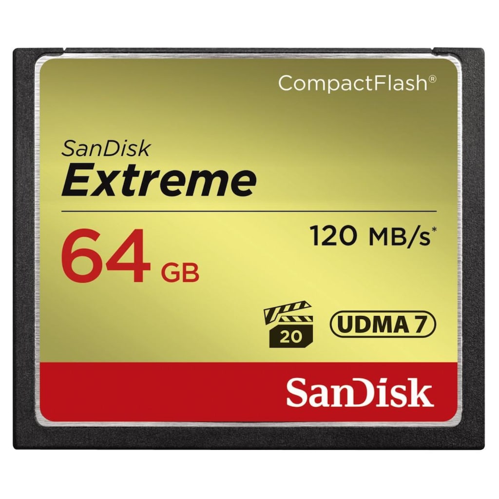 Sandisk Speicherkarte »CF Extreme«, (120 MB/s Lesegeschwindigkeit)