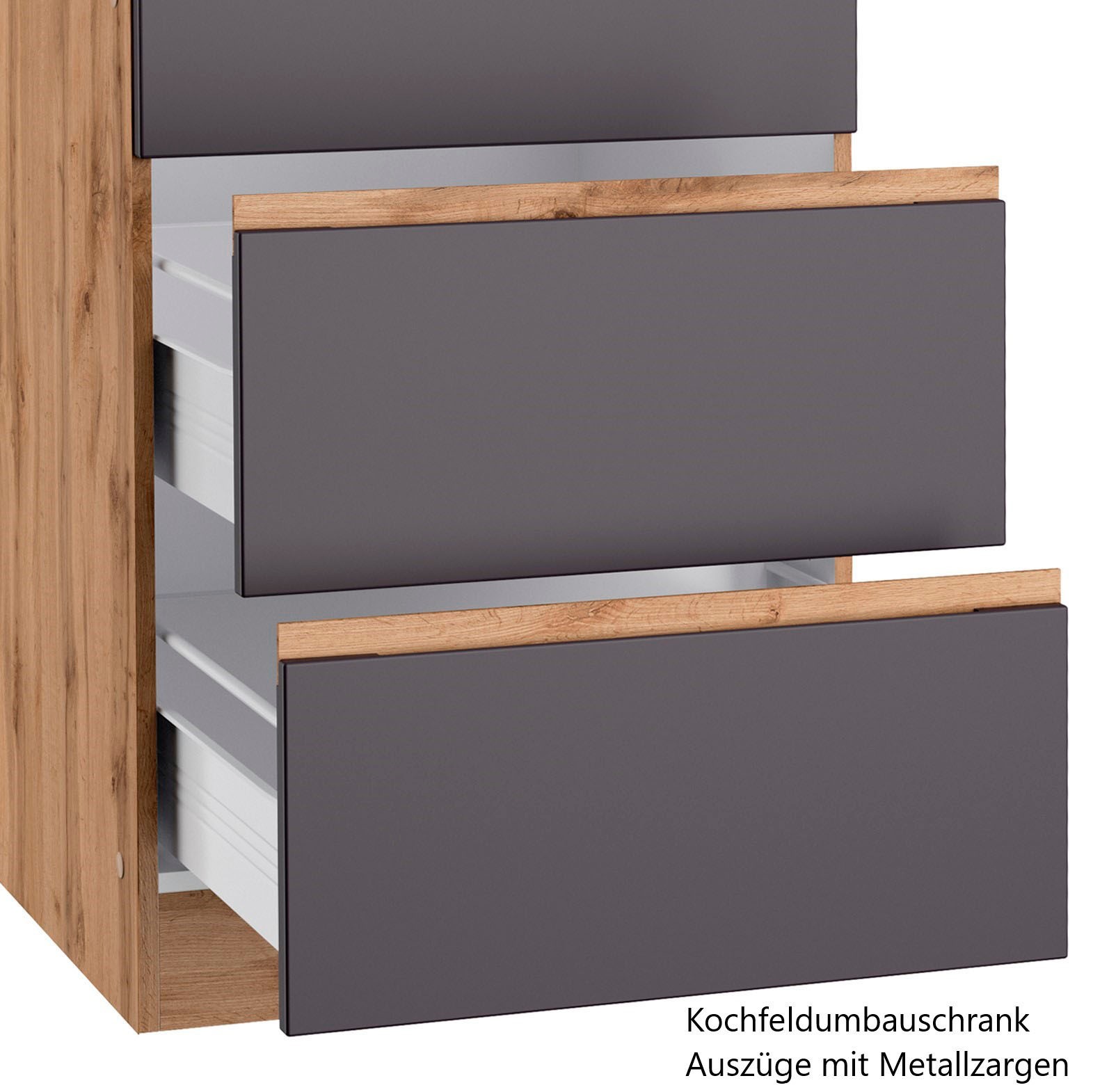 KOCHSTATION Küchenzeile »KS-Riesa« Stellbreite 300 cm, ohne E-Geräte