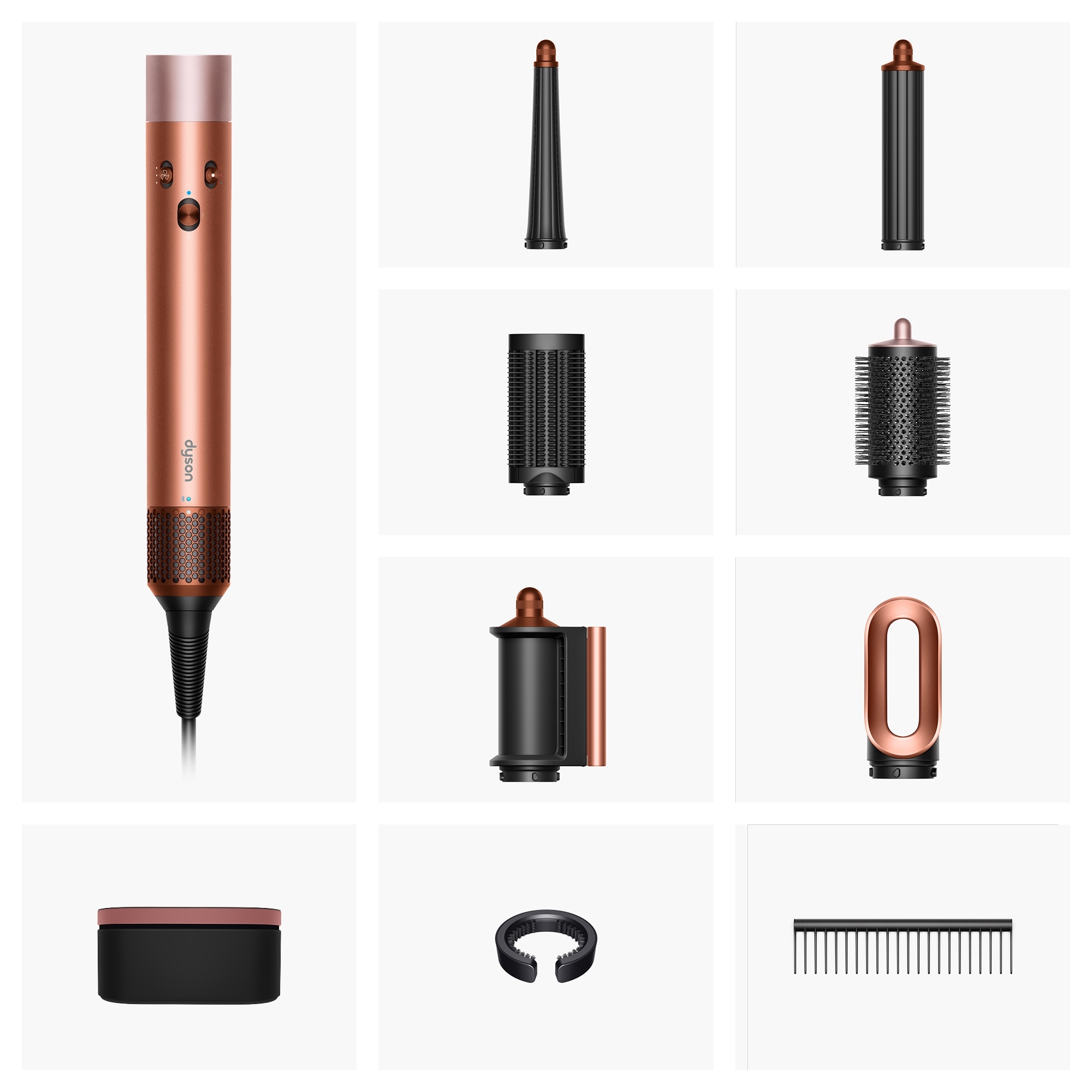 DYSON Multihaarstyler »Airwrap i.d.TM Multi-Haarstyler und - trockner, Amber Silk« 6 Aufsätze