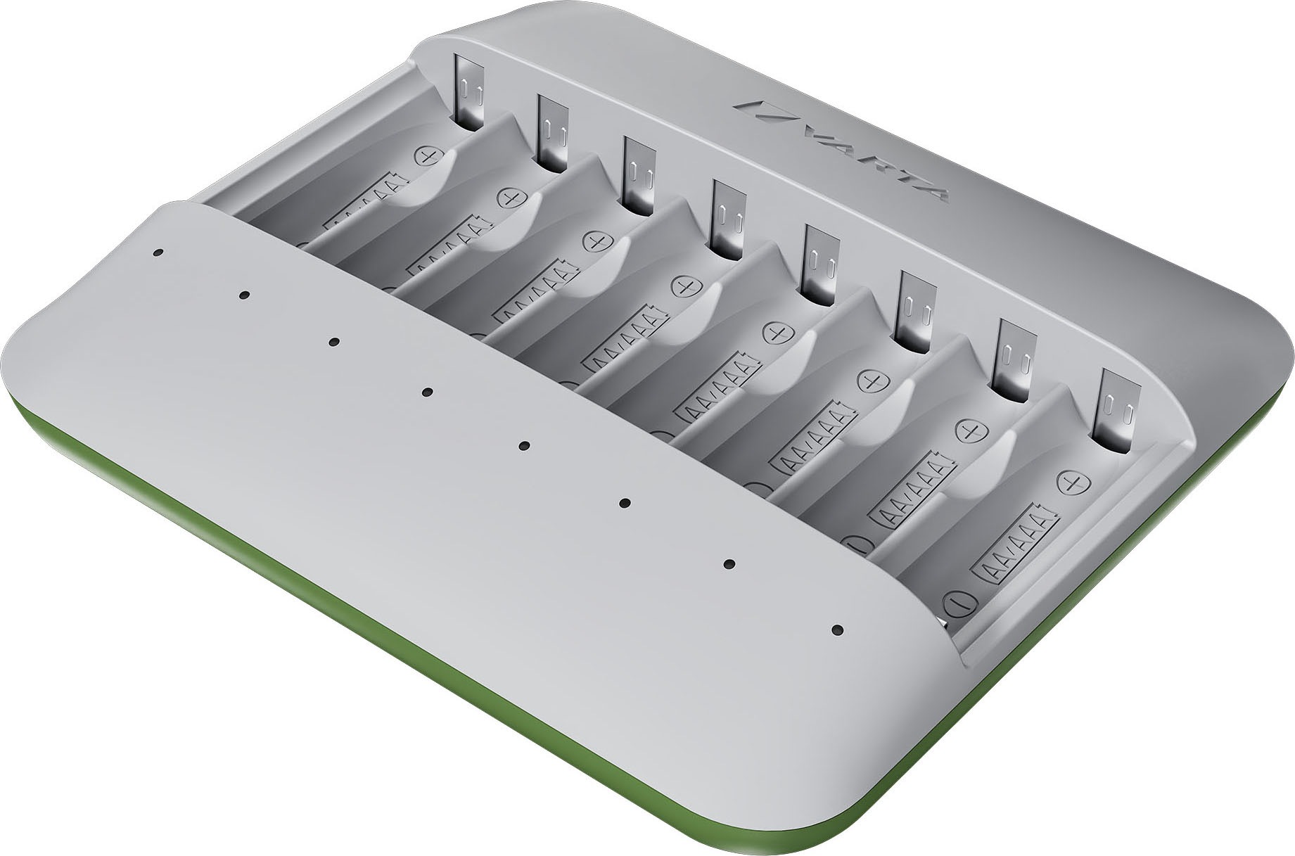 VARTA Batterie-Ladegerät »Eco Charger Multi Recycled + 8x AA 2100 mAh«, 2000 mA, (Packung)