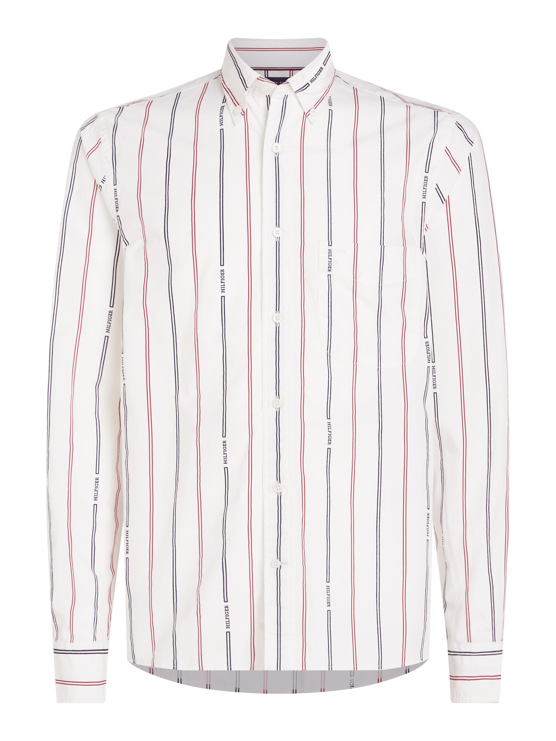 Tommy Hilfiger Langarmhemd »HILFIGER DOUBLE STP RF SHIRT«