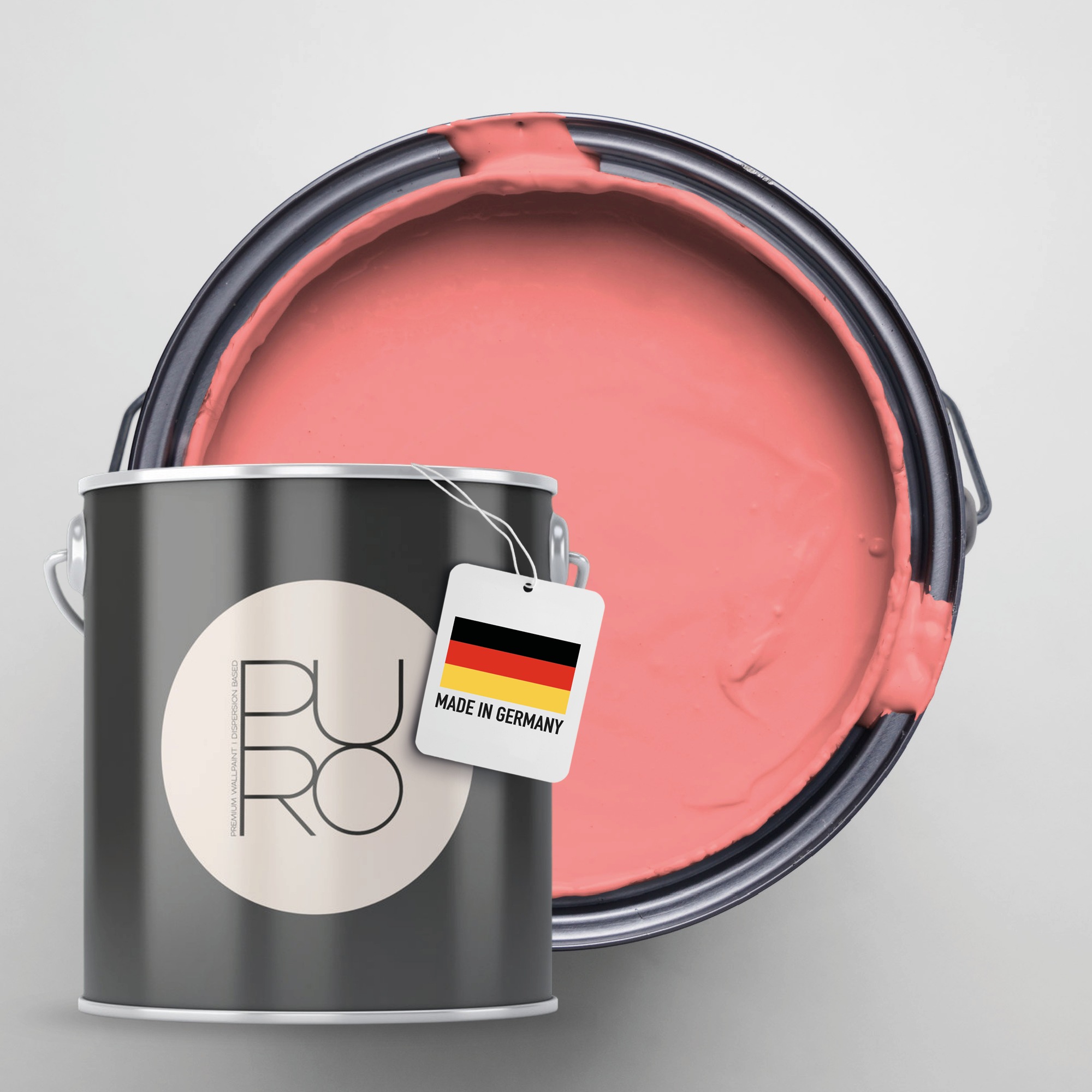 A.S. Création Wandfarbe »Premium Innenwandfarbe PURO Tuchmatt peachy pink« ideal für Wohnzimmer, Schlafzimmer, Flur und Küche, Farbwelt Pink