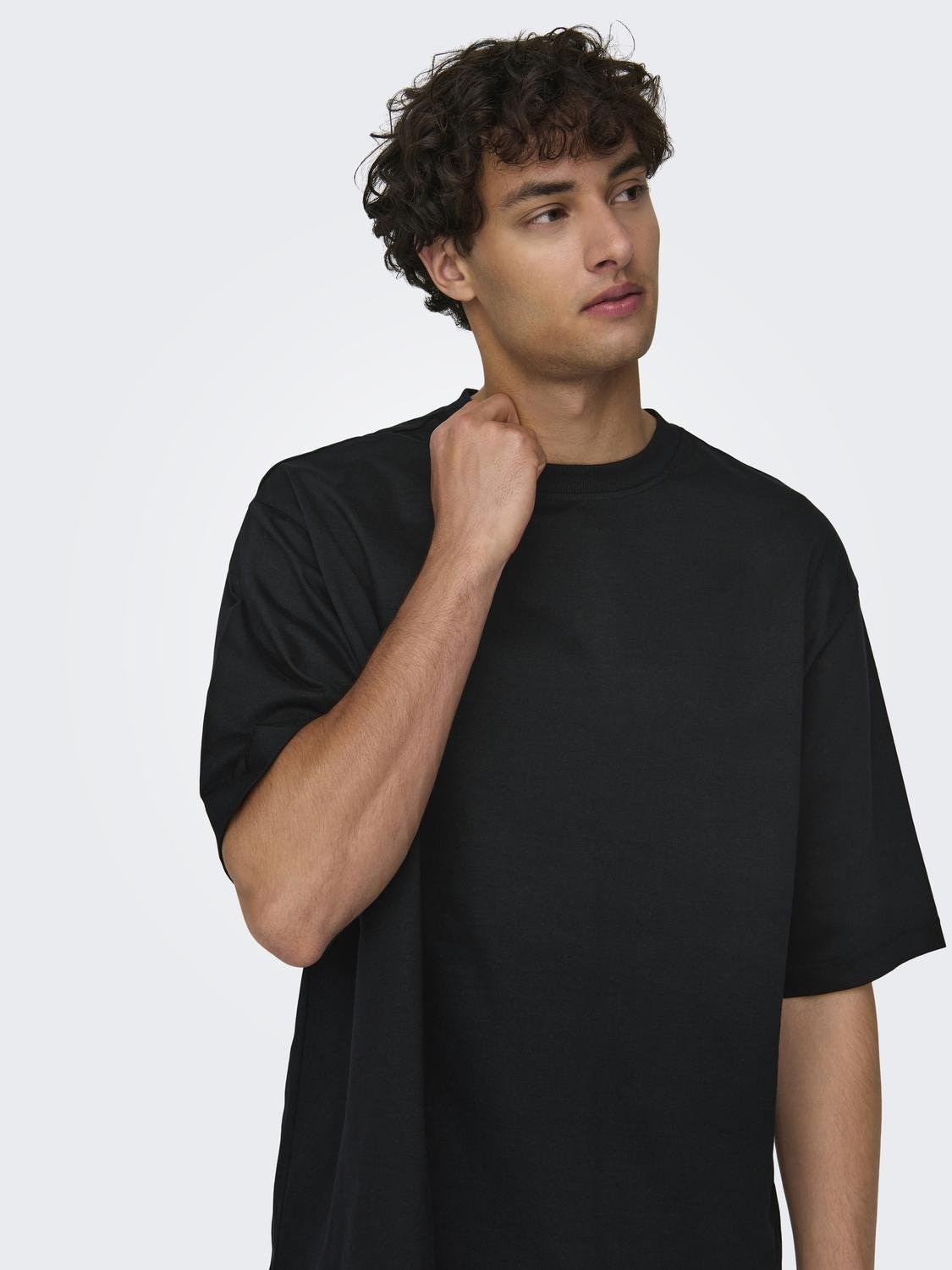 ONLY & SONS Rundhalsshirt »ONSMILLENIUM OVZ SS TEE NOOS«