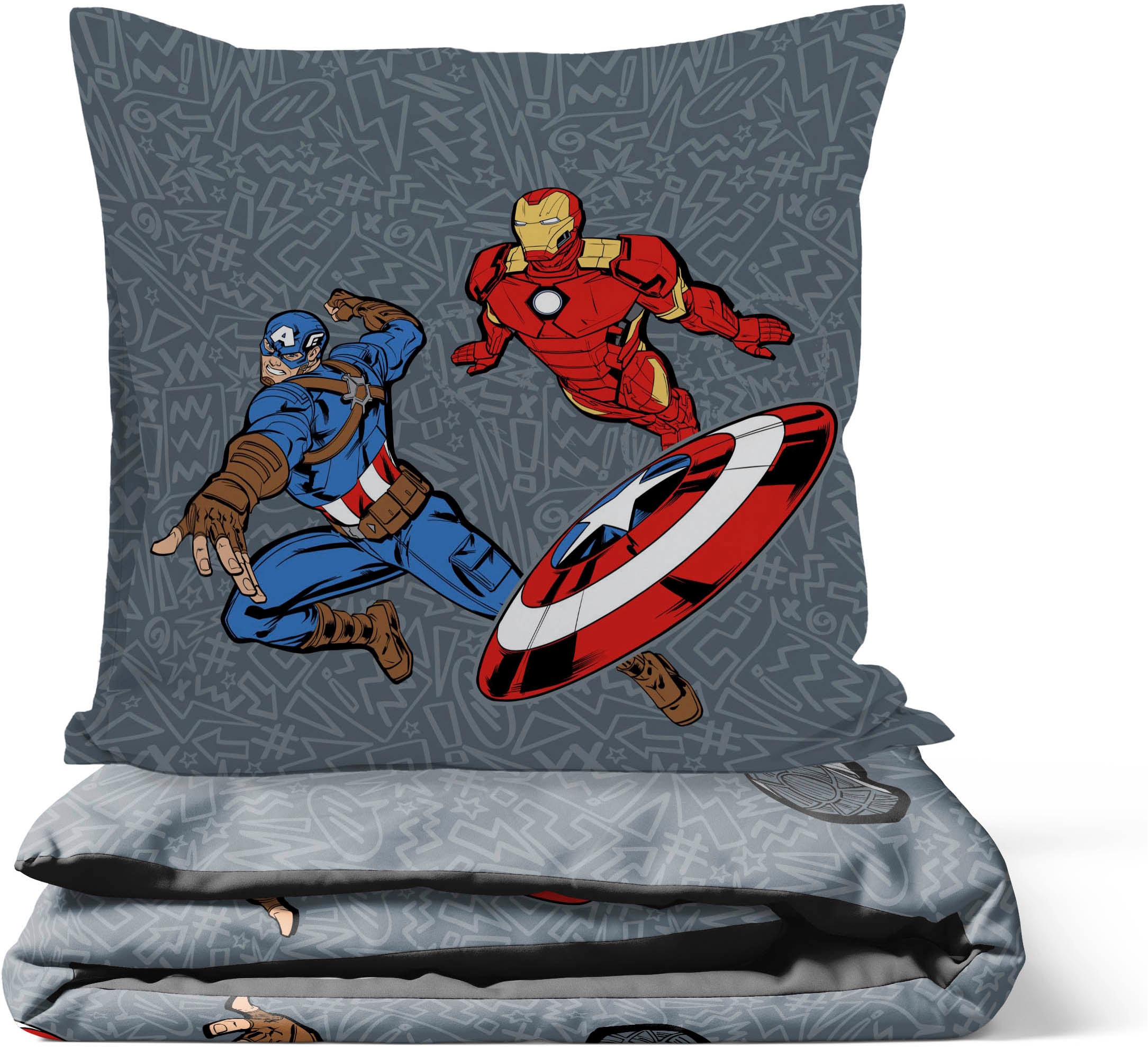 MARVEL Kinderbettwäsche »Avengers Don't Sweat« 2 100% Baumwolle