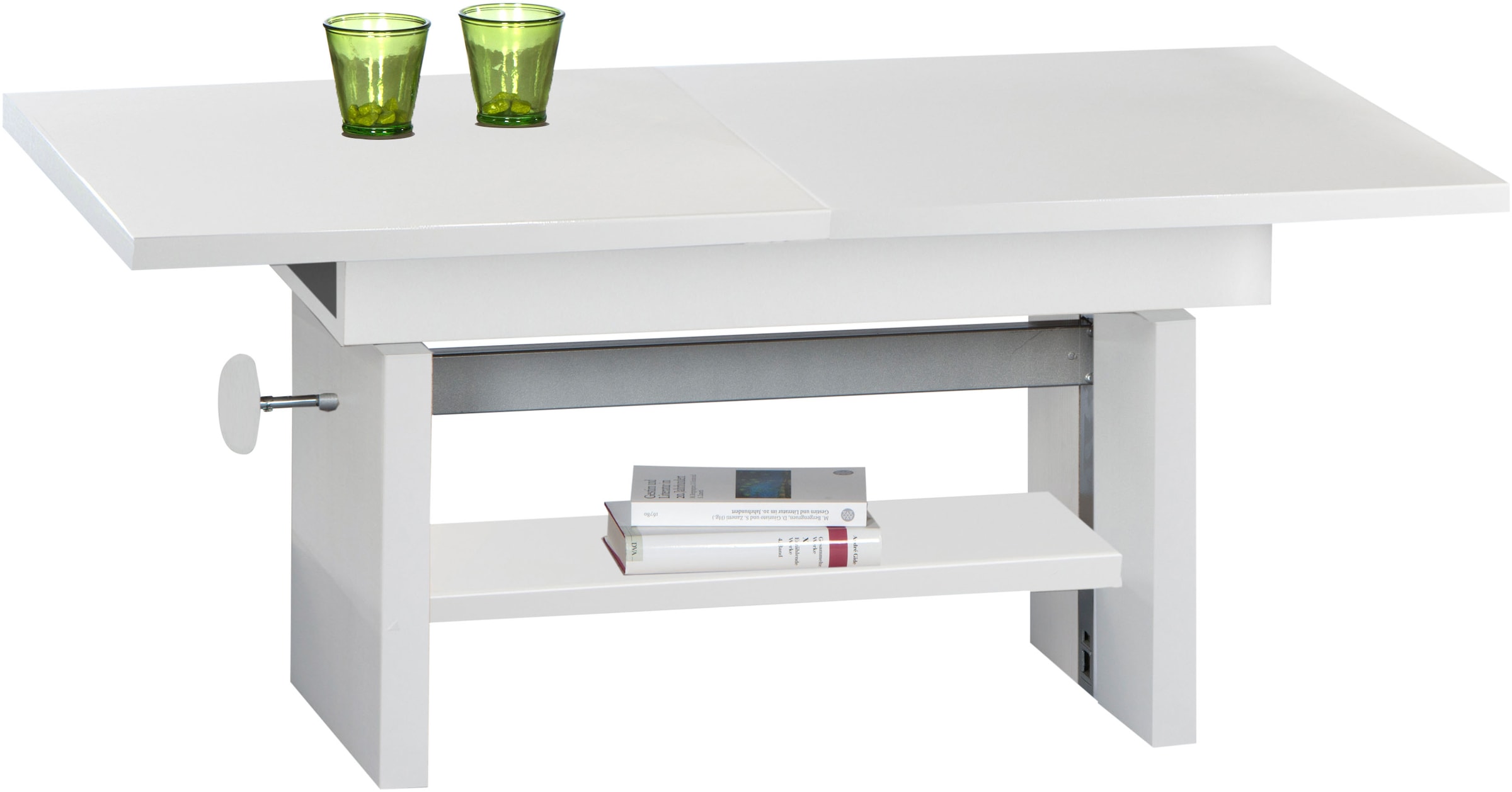 Stolkom Couchtisch »Event höhenverstellbar, ausziehbar, BxHxT 110-150x48-63x65 cm«,...