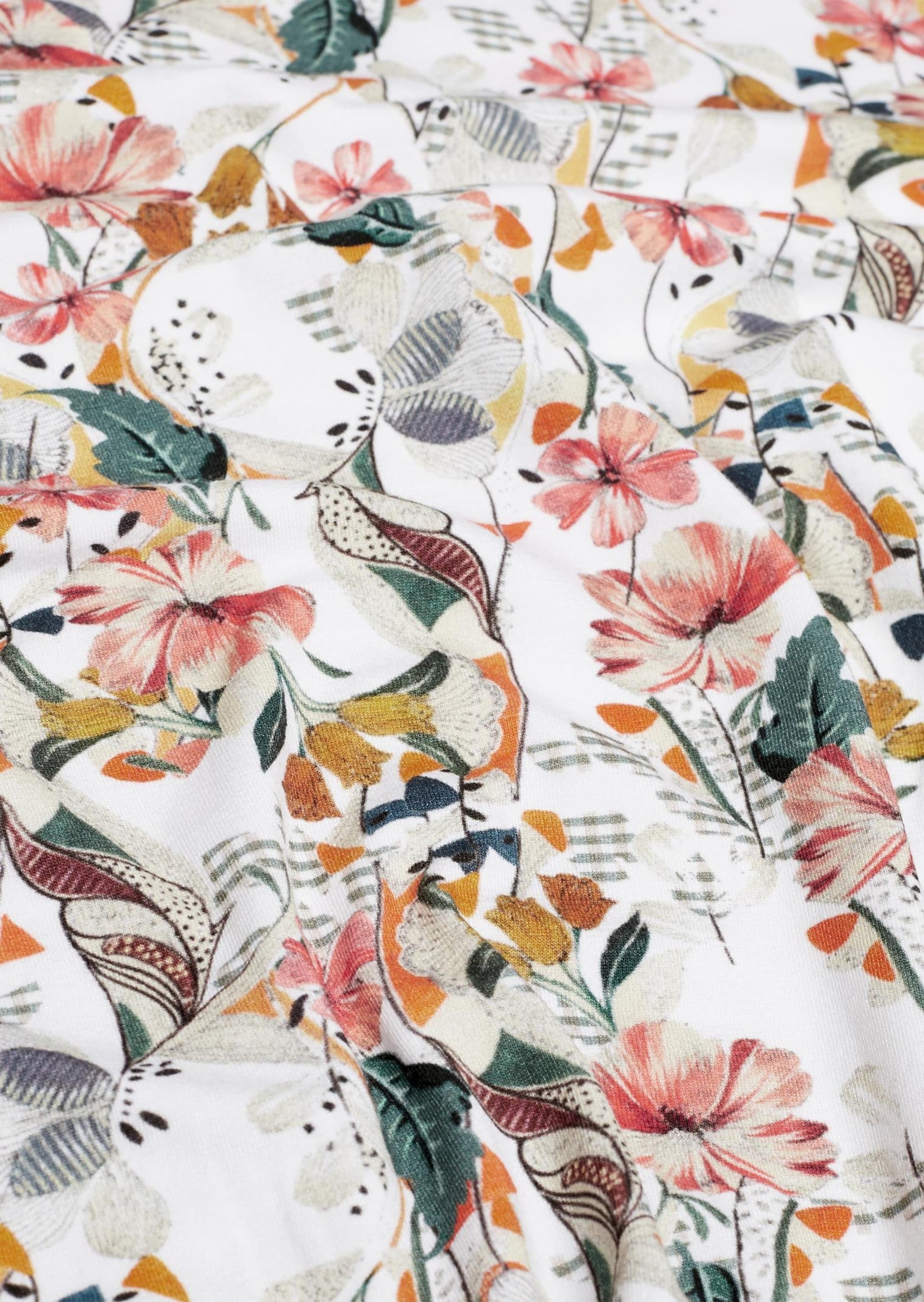 GOLDNER Kurzarmshirt »Schönes Druckshirt mit außergewöhnlichem Ausschnitt« Hübscher Karree-Ausschnitt mit leichter Raffung