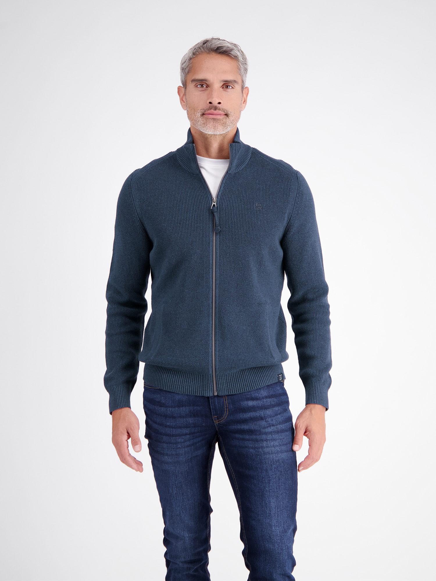 LERROS Strickjacke »Strickjacke im Casual-Stil aus hochwertiger Baumwolle«