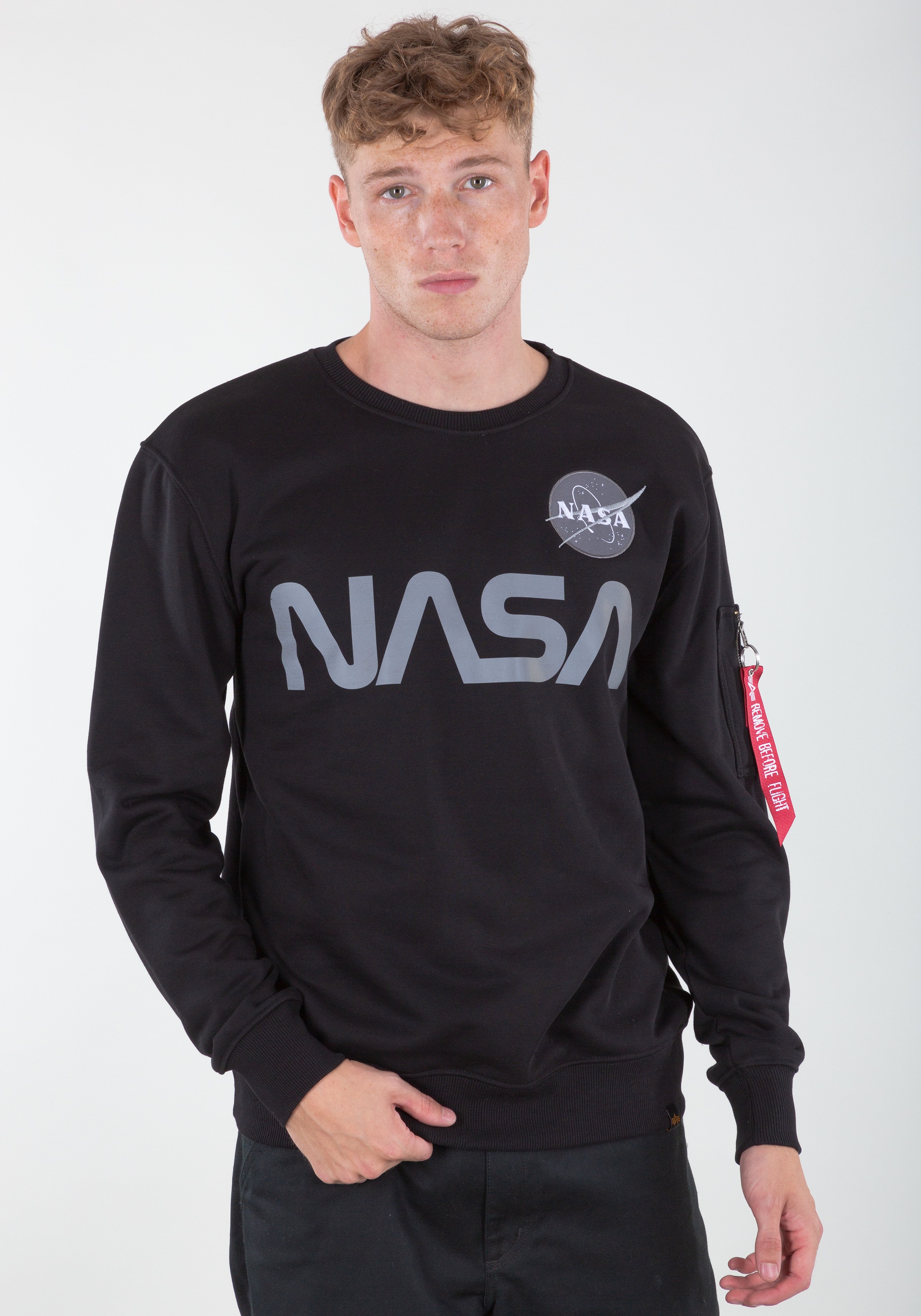 Alpha Industries Sweater »Alpha Industries Men - Sweatshirts NASA Reflective Sweater«
