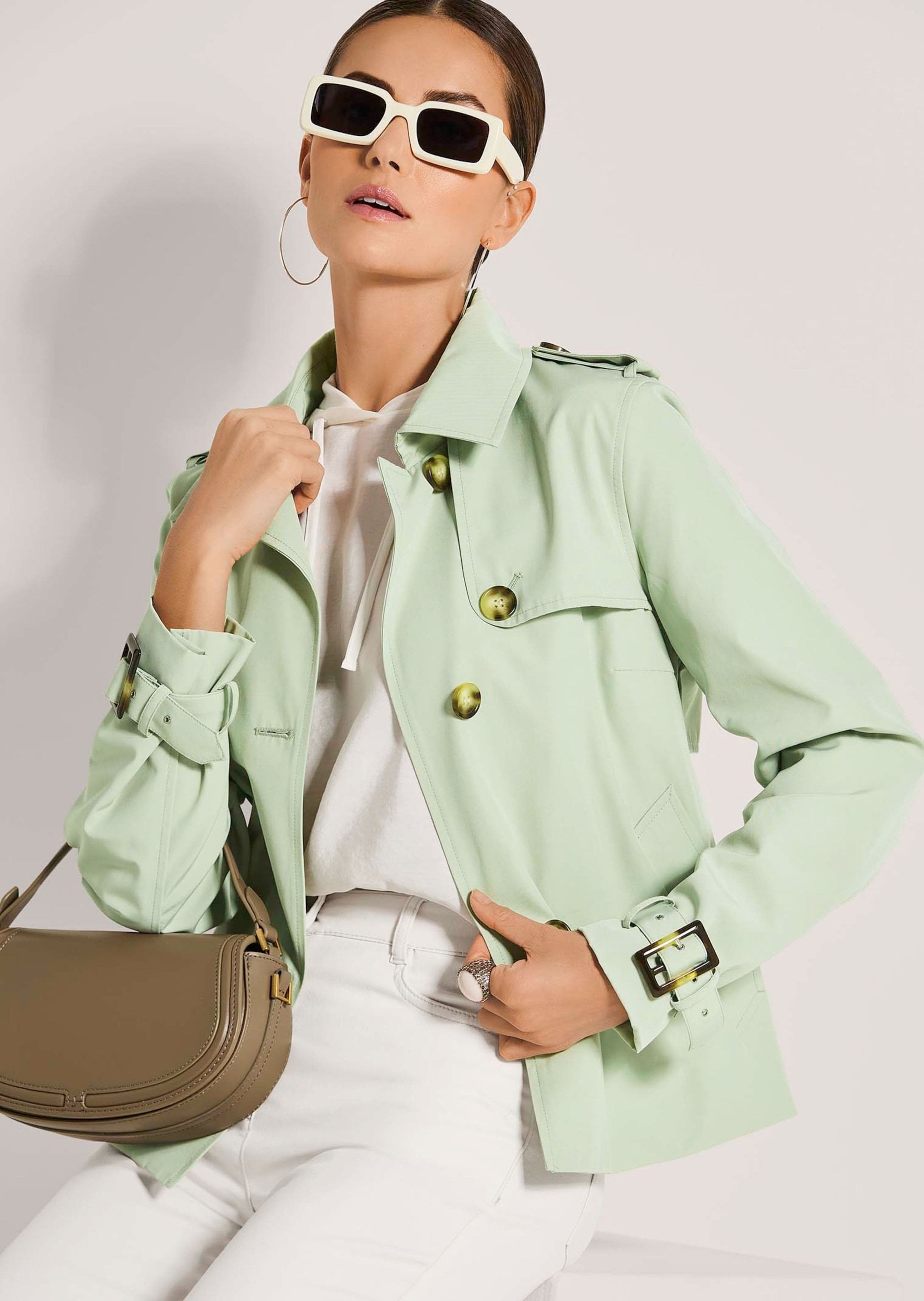 MADELEINE Trenchcoat »Kurzjacke Verkürzte Trenchjacke mit Taschen«