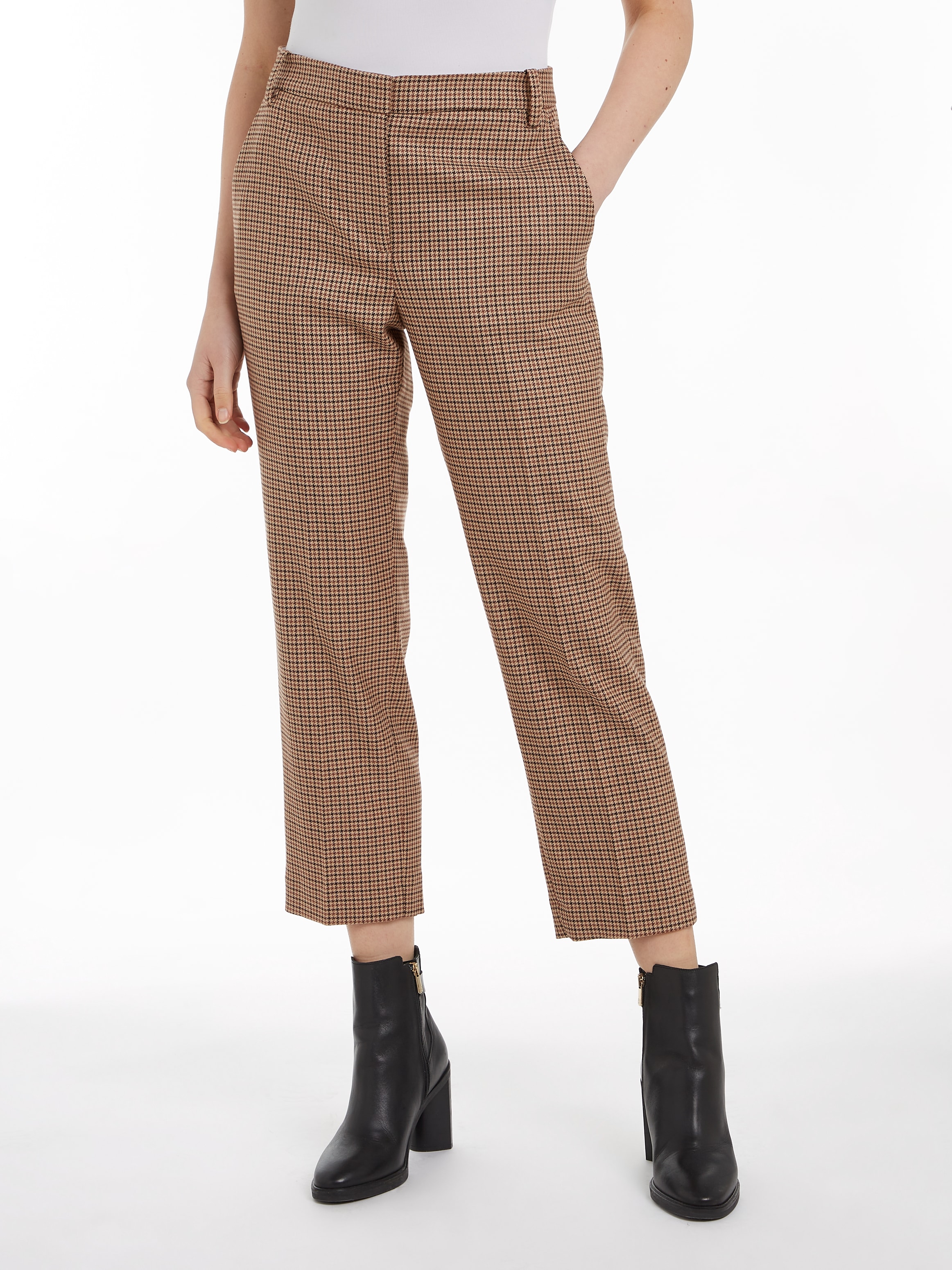 Webhose »CORE CHECK SLIM STRAIGHT PANT«, im Karodessin