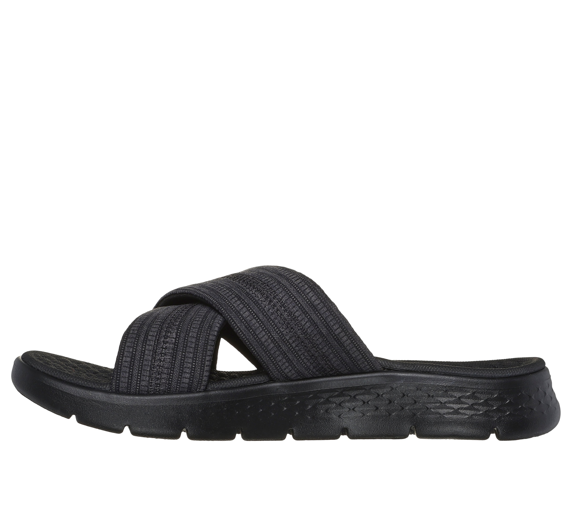 Skechers Pantolette »GO WALK FLEX SANDAL-BUTTERFLY BLISS«  Keilabsatz, Sommerschuh, Schlappen mit Goga Mat Footbed