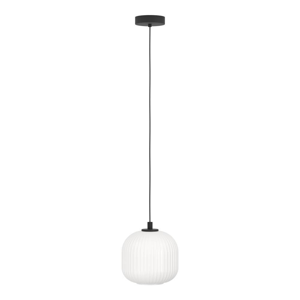 EGLO Hängeleuchte »MANTUNALLE Pendellampe, Stahl, Glas, IP20, E27, Esstischlampe, Lampe«, 1 flammig, Leuchtmittel E27 | ohne Leuchtmittel, Elegante Hängelampe für Esszimmer, Küche oder Wohnzimmer