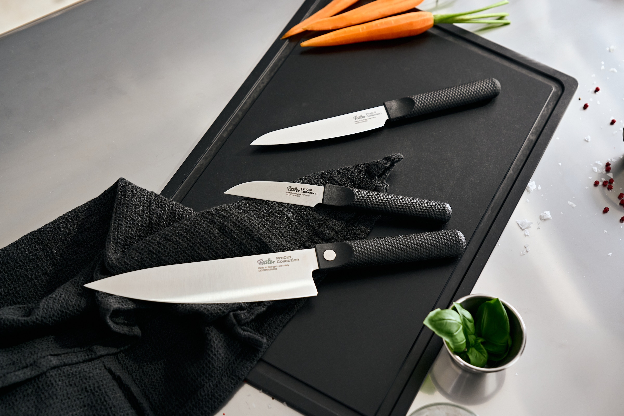 Fissler Messer-Set »ProcCut Collection« Made in Germany , handgeschliffen , 12C27M Spezialmesserstahl