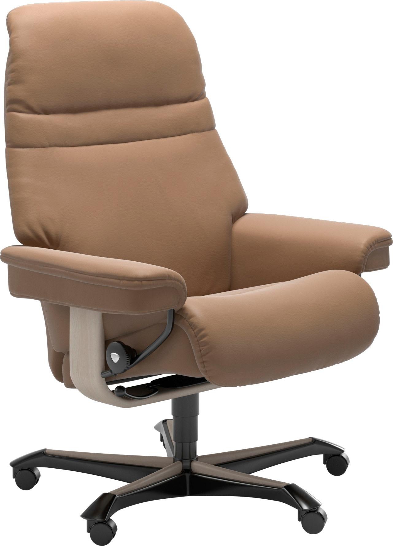 Stressless® Relaxsessel »Sunrise«, mit Home Office Base, Größe M, Gestell Whitewash