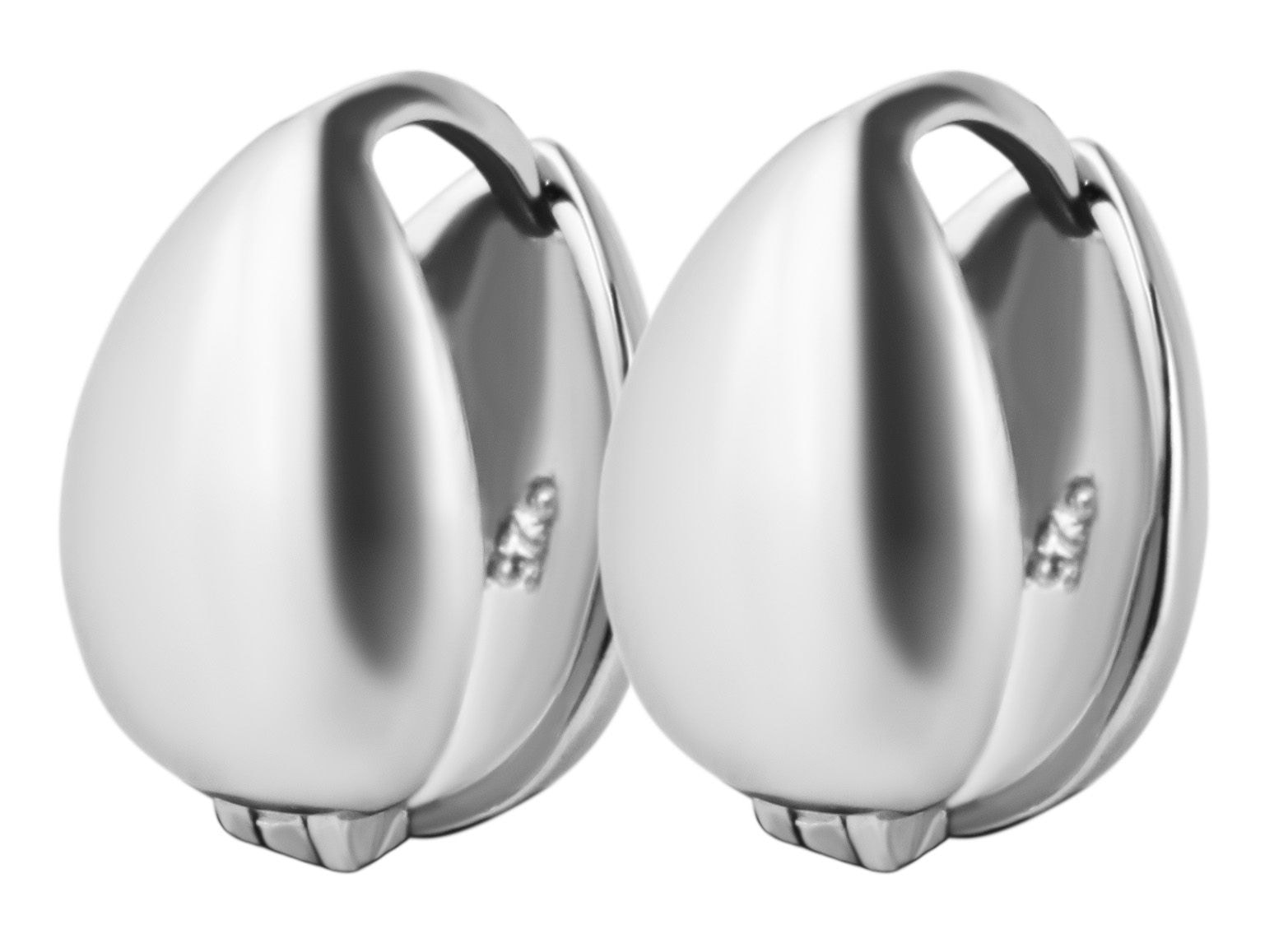 Adelia´s Paar Creolen »Damen Ohrringe ¿ Klappcreole aus 925 Silber«