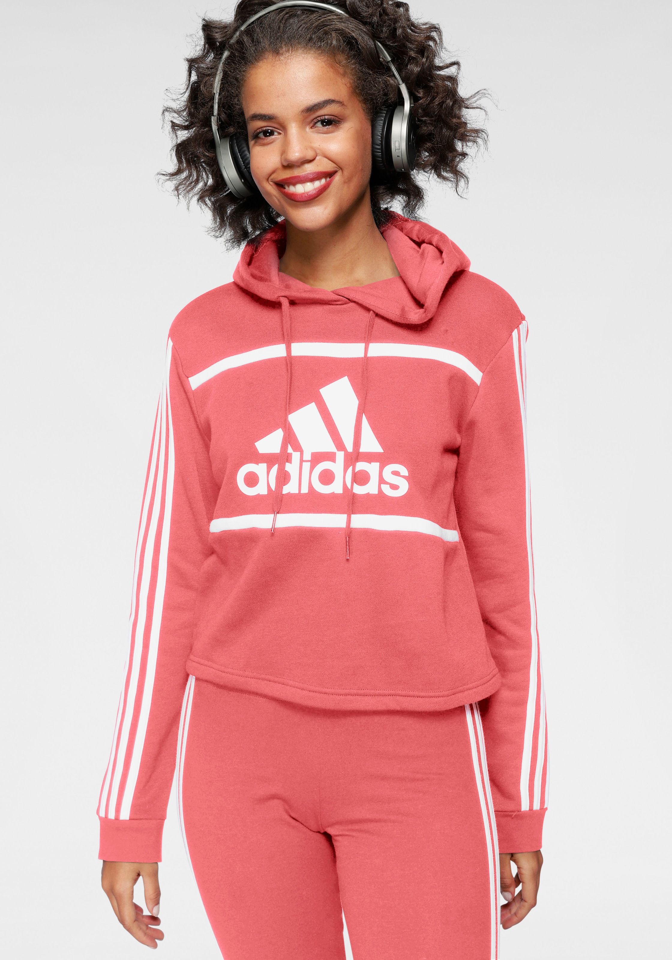 adidas Performance Kapuzensweatshirt »WOMEN COLORBLOCK CROPPED HOODIE«