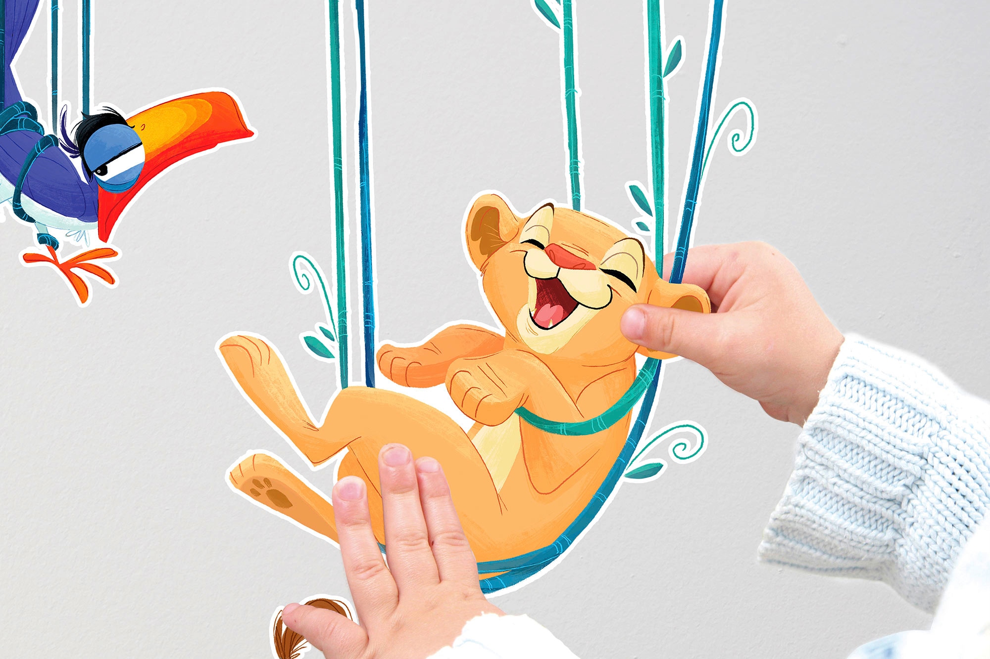 Komar Wandtattoo »Lion King Relax«, (3 St.), 50x70 cm (Breite x Höhe), selbstklebendes  Wandtattoo bestellen im OTTO Online Shop