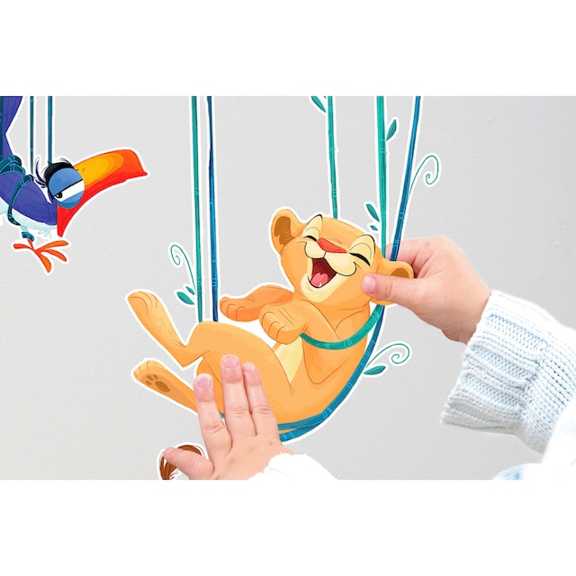 Komar Wandtattoo »Lion King Relax«, (3 St.), 50x70 cm (Breite x Höhe), selbstklebendes  Wandtattoo bestellen im OTTO Online Shop