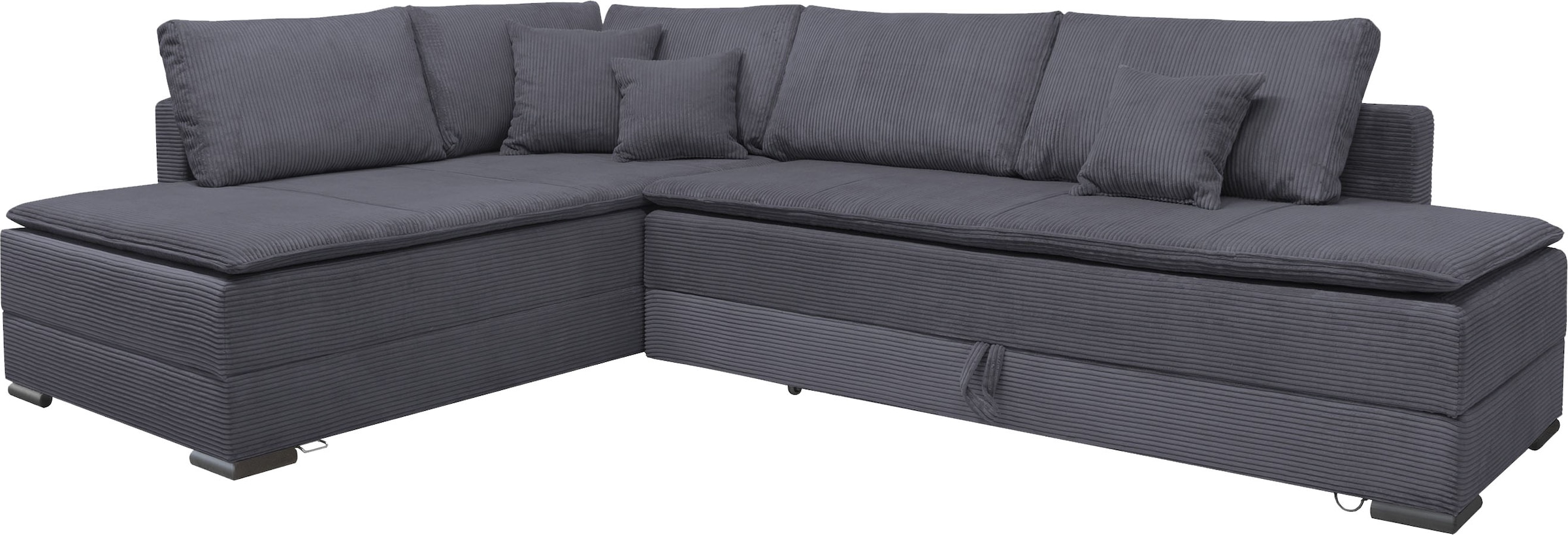 INOSIGN Ecksofa, inklusive Bettfunktion und Bettkasten