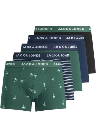 Jack & Jones Boxer »LECTER TRUNKS 5 PACK«, (Packung, 5 St., 5er-Pack), mit Logobündchen kaufen