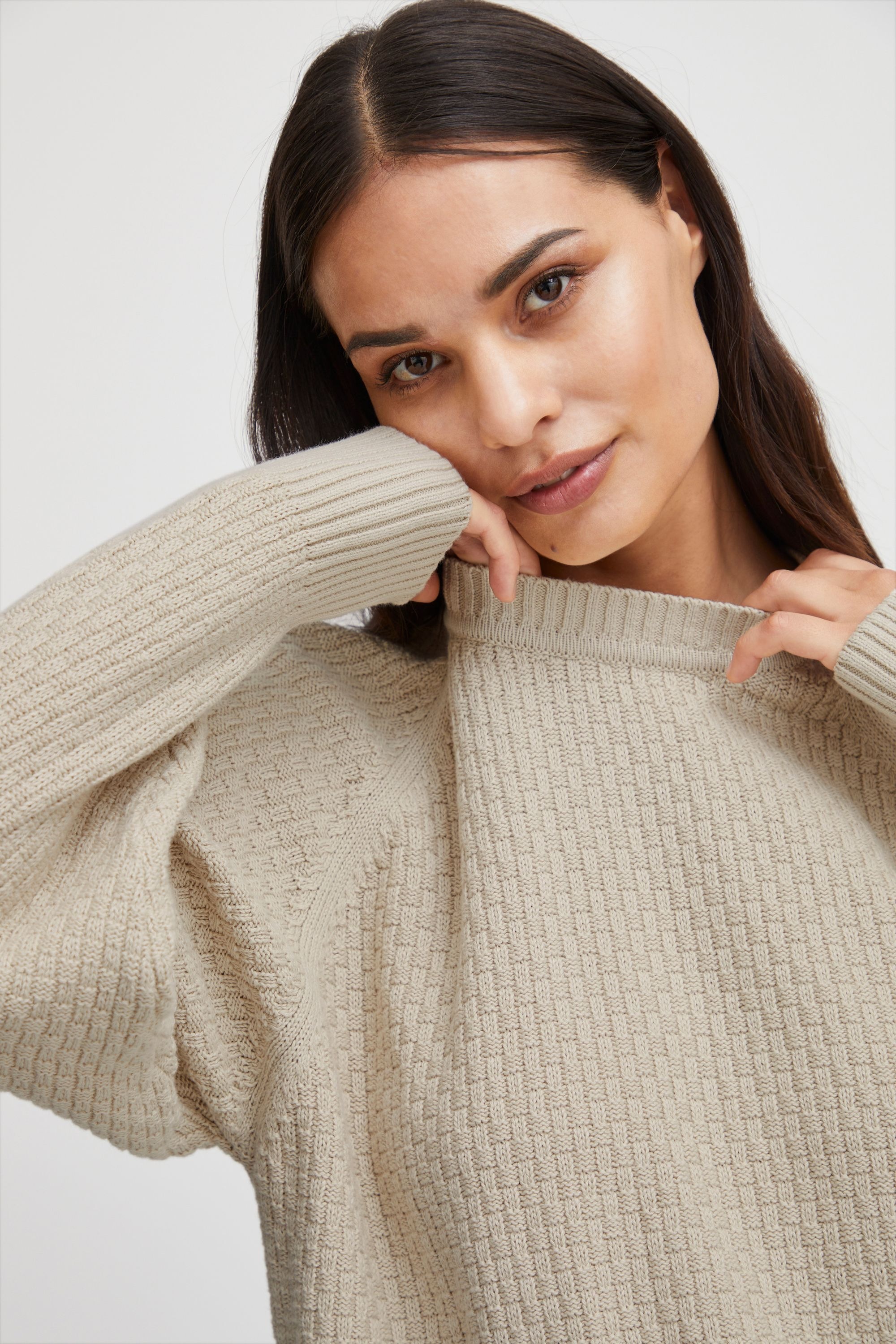 b.young Strickfleece-Pullover »Strickpullover BYMikala«