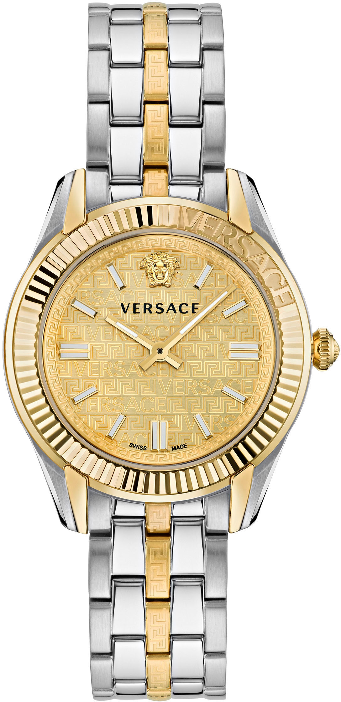 Versace Quarzuhr »GRECA TIME LADY, VE6C00523«, Armbanduhr, Damenuhr, Saphirglas, Swiss Made