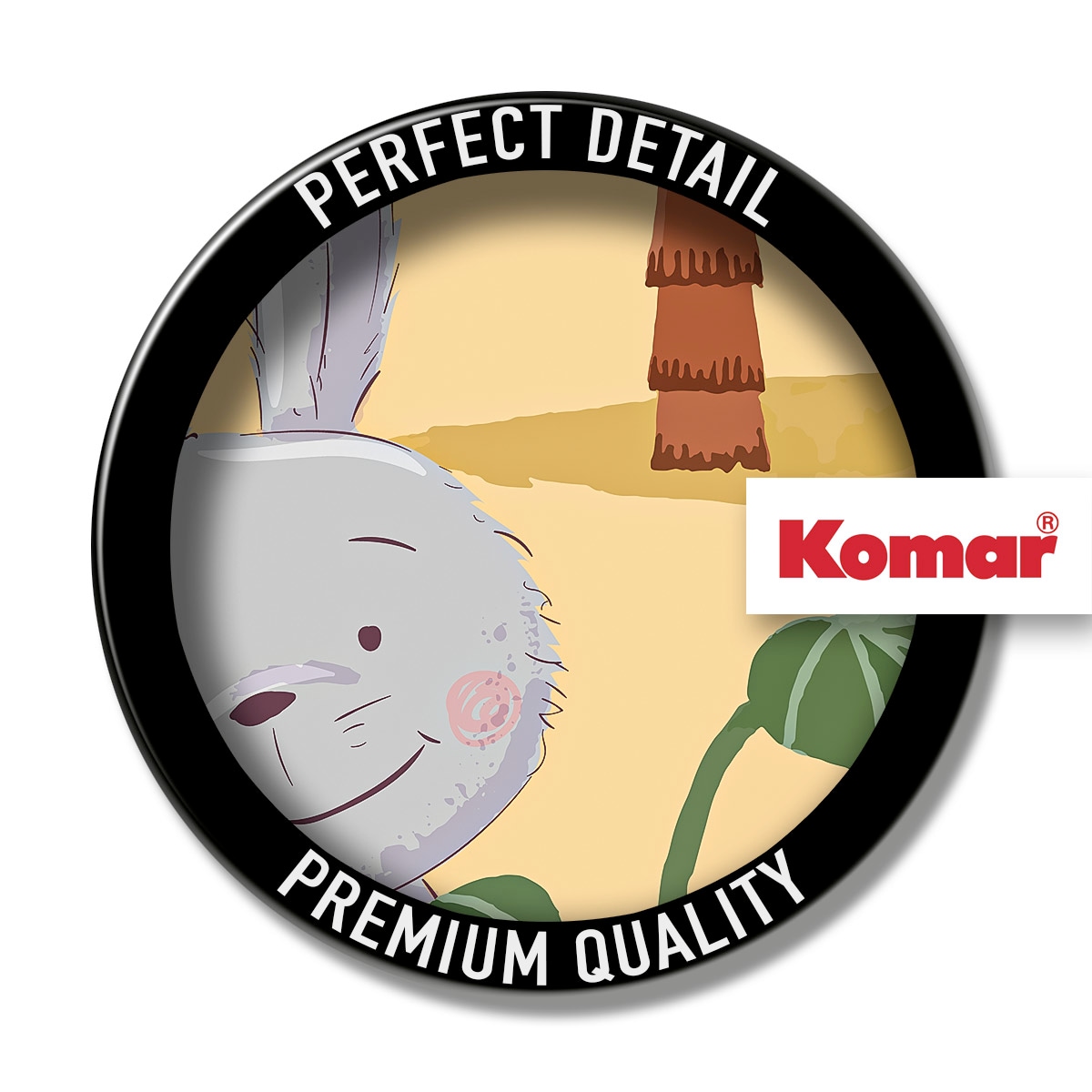Komar Leinwandbild »Rabbit Food - Größe 30 x 30 cm«, Natur, (1 St.), Keilrahmenbild mi Echtholzrahmen