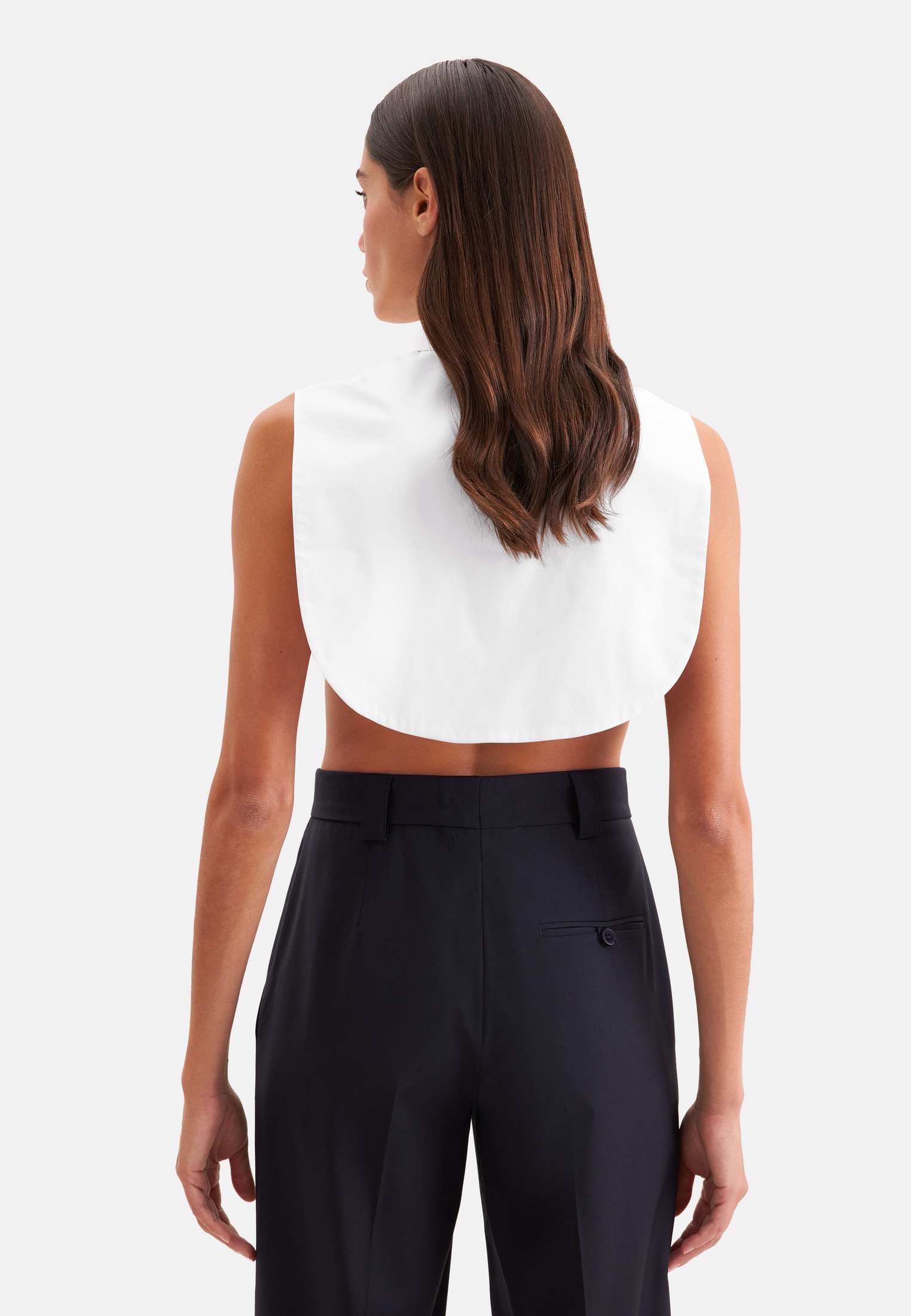 seidensticker Hemdbluse Ohne Arm Kragen Uni