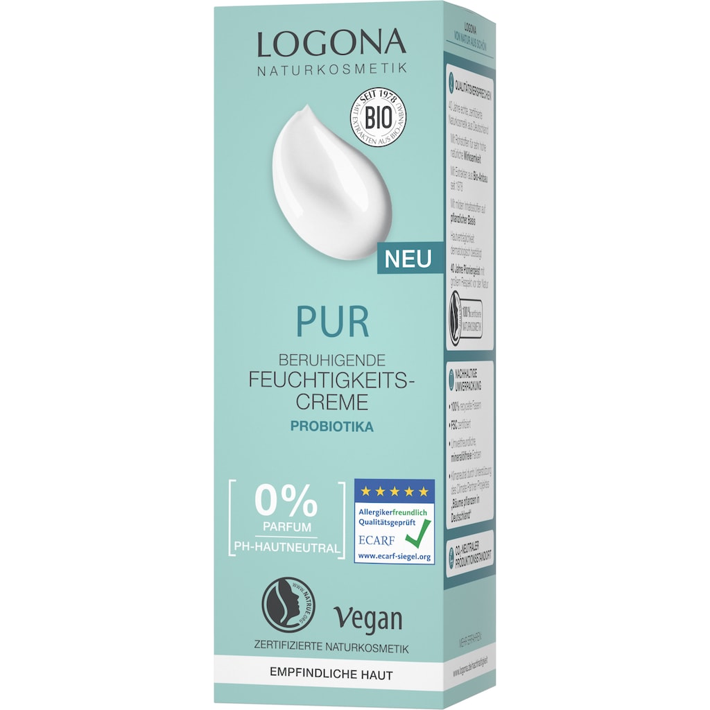 LOGONA Tagescreme »Logona Pur Beruhigende Feuchtigkeits-Creme«