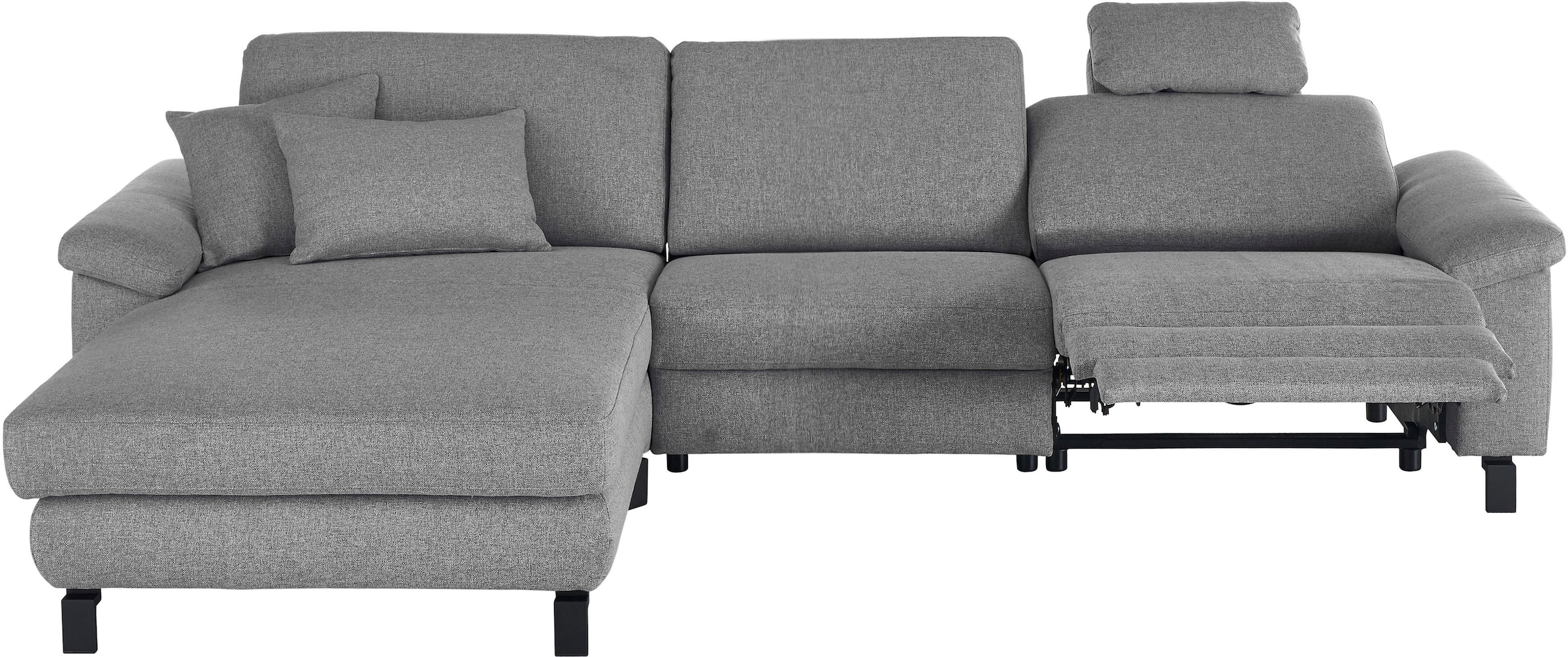 3C Candy Ecksofa »Mainau L-Form«, Relaxfunktion im 1,5-Sitzer, motorische Schlaffunktion in Longchair