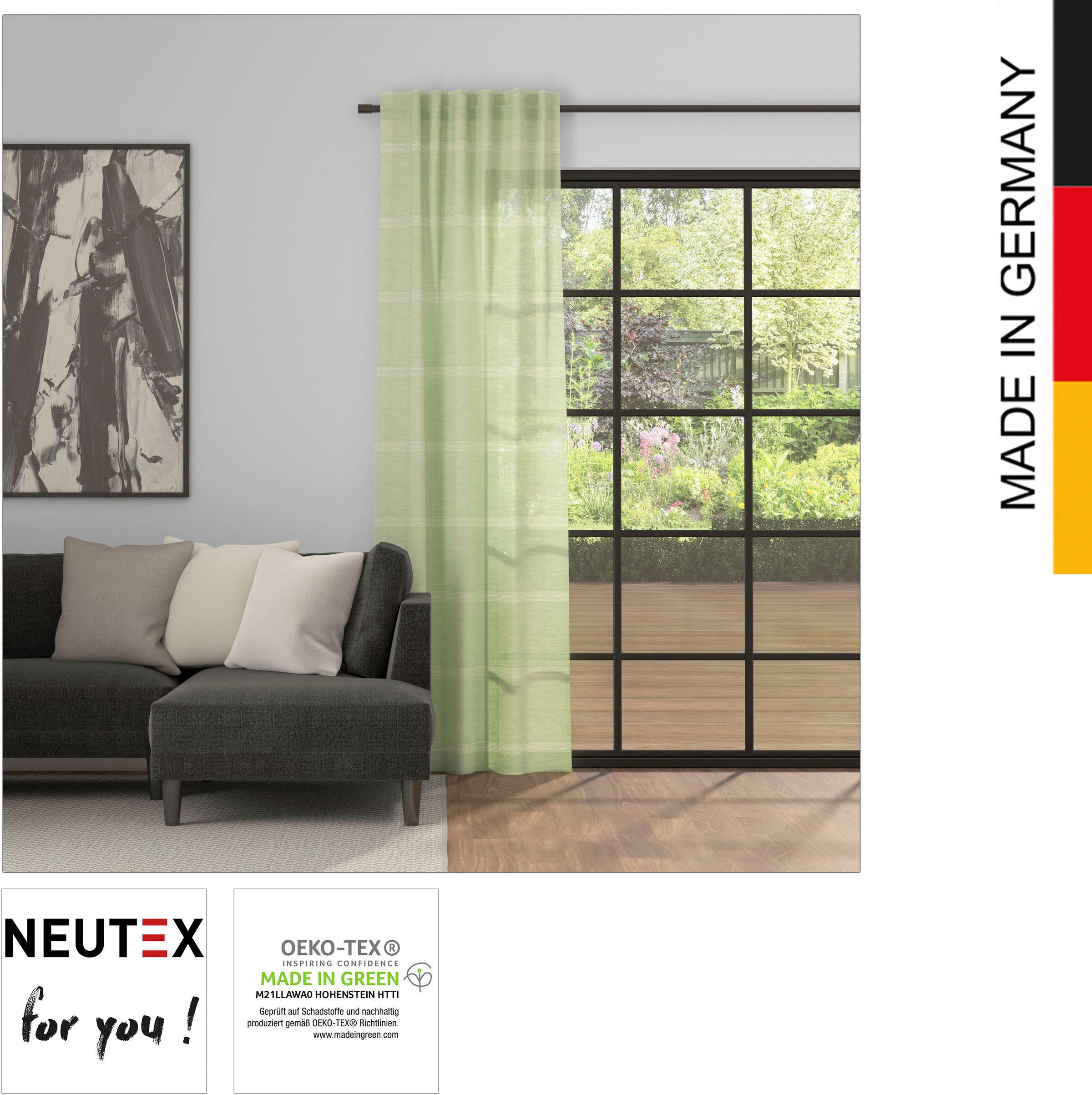 Neutex for you! Vorhang St.), im OTTO edle dezente (1 Karodessinierung »Ajuna«, Online Shop