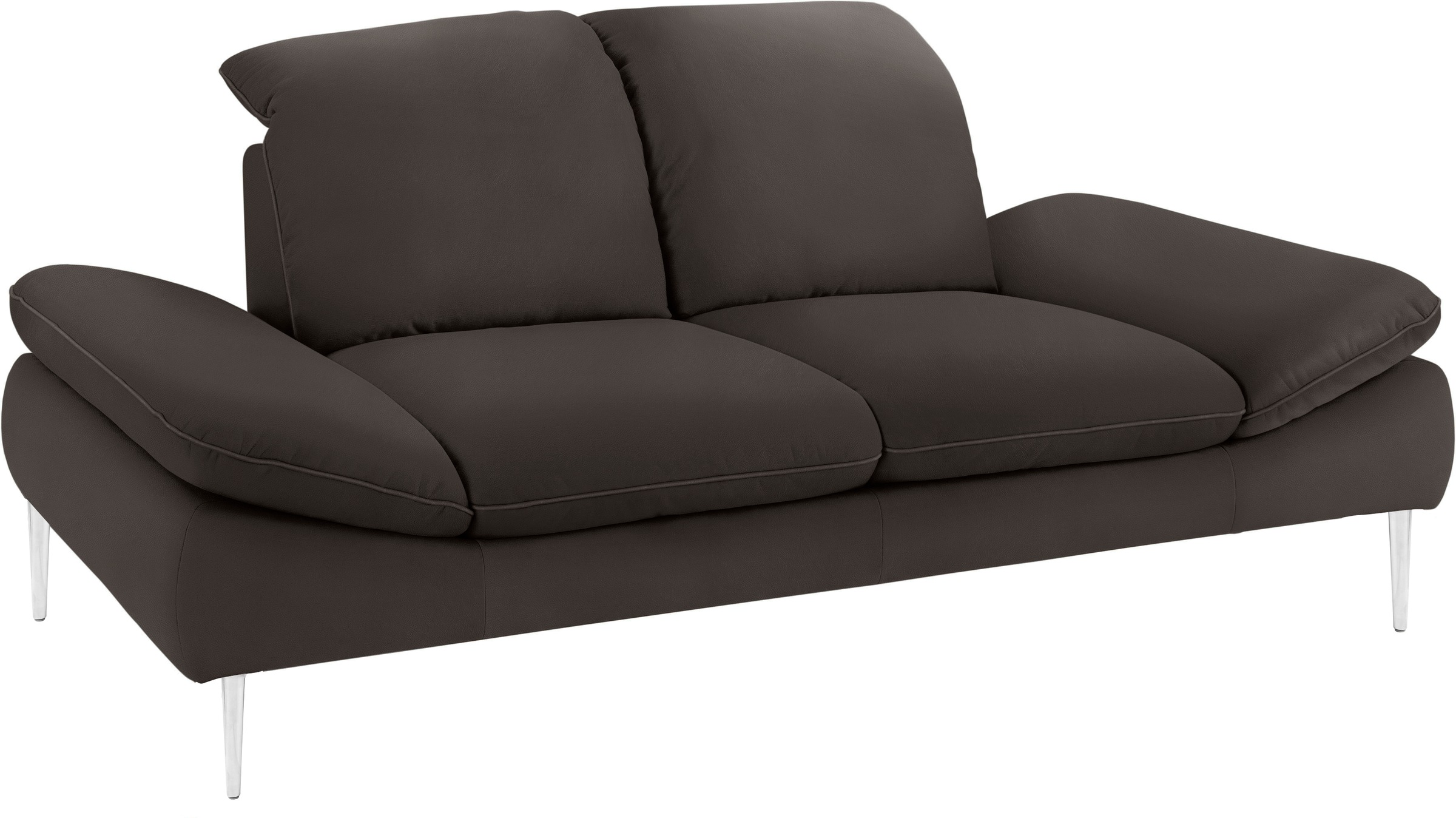 W.SCHILLIG 2-Sitzer »enjoy&MORE«, mit Sitztiefenverstellung, Füße silber matt, Breite 202 cm