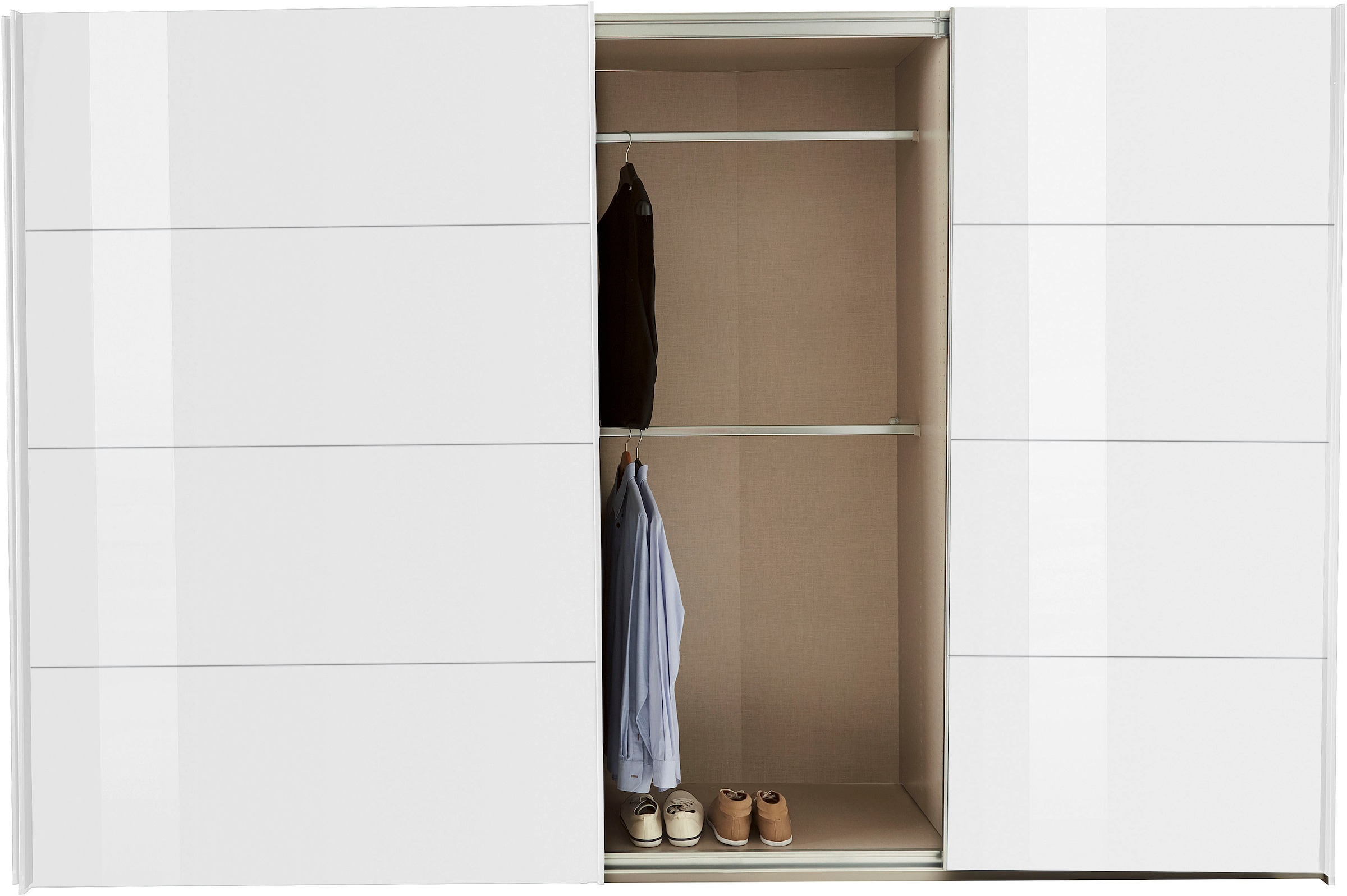 rauch Schwebetürenschrank »Kleiderschrank Schrank Garderobe TOPSELLER OTELI inkl. Inneneinteilung«, mit 3 Innenschubladen sowie zusätzlichen Einlegeböden MADE IN GERMANY