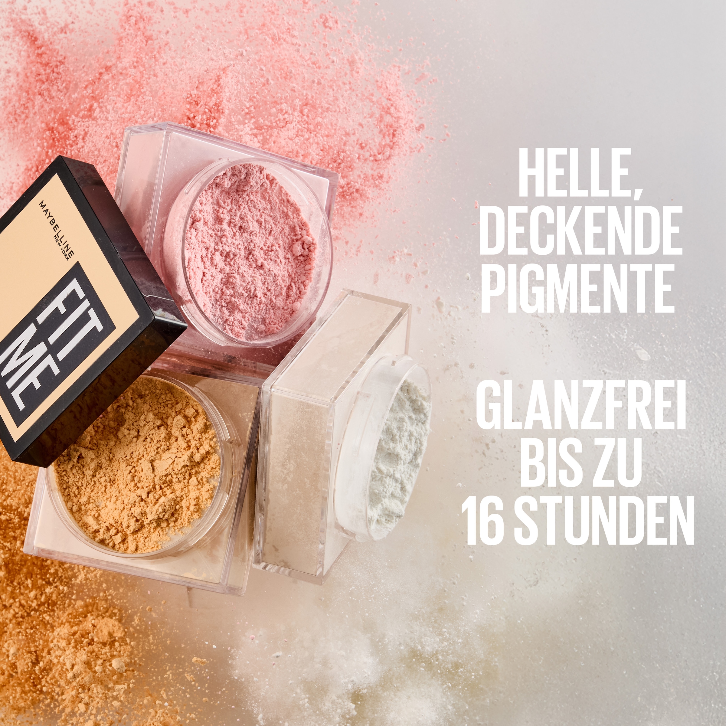 MAYBELLINE NEW YORK Puder »FIT ME LOOSE SETTING« mattiert, Unebenheiten kaschiert und das Make-up bis zu 16 Stunden