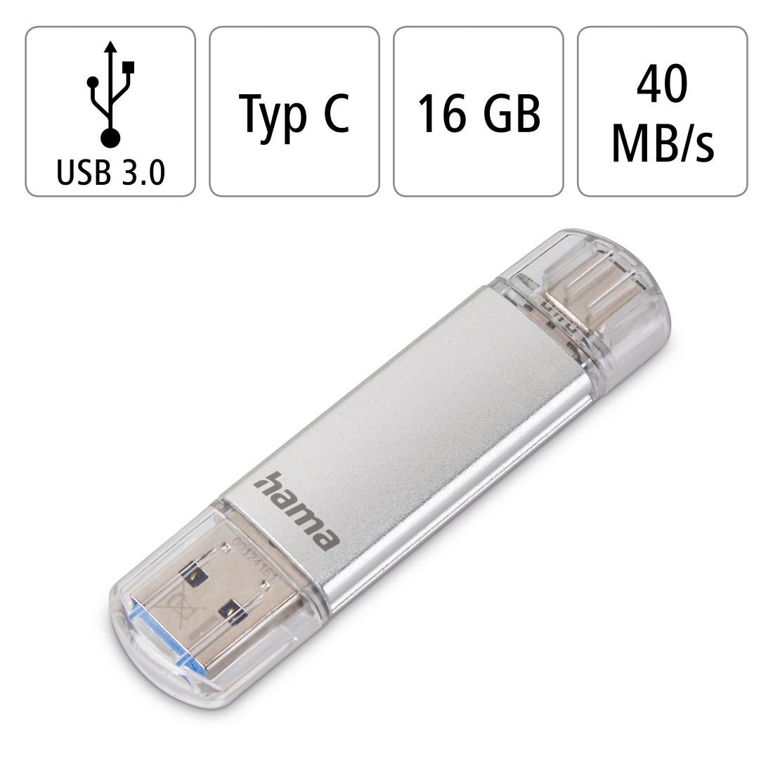 Hama USB-Stick »C-Laeta, Type-C USB 3.1/USB 3.0«, (USB 3.1)