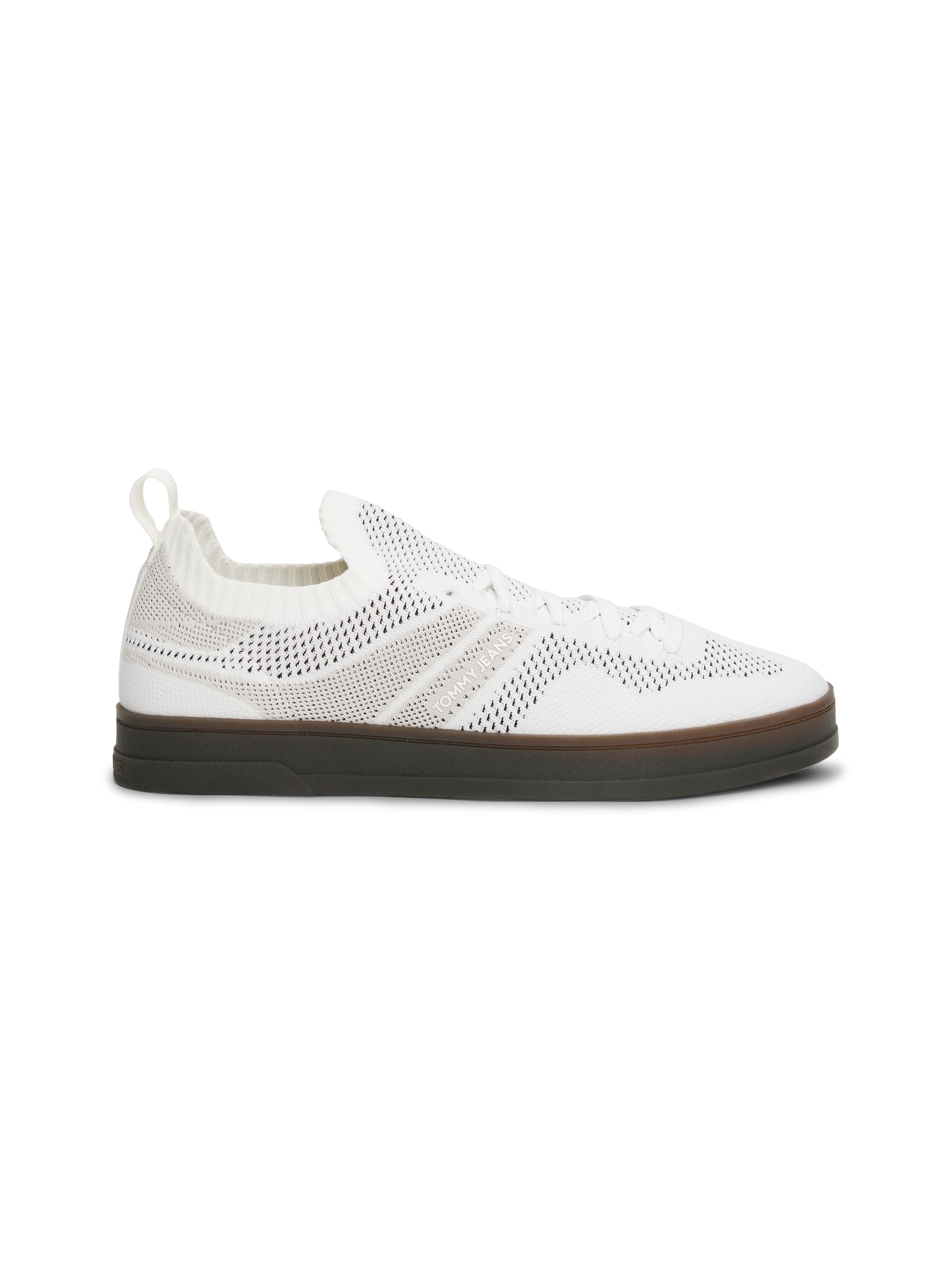 Tommy Jeans Slip-On Sneaker »THE GREENWICH KNITTED«, Freizeitschuh, Halbschuh, Schlupfschuh mit praktischer Anziehlasche