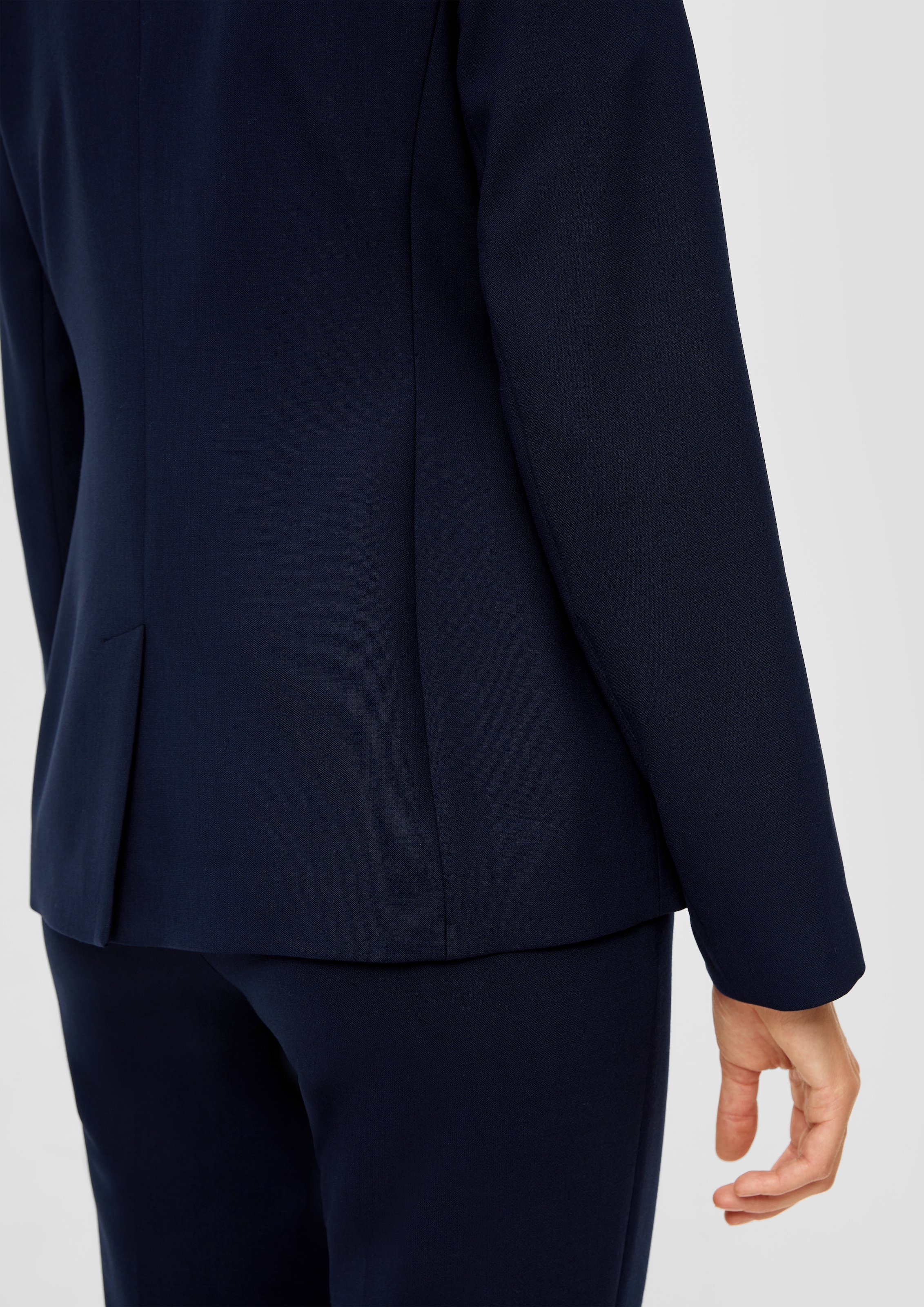 s.Oliver BLACK LABEL Kurzblazer, mit Stretch und 1-Knopf-Verschluss