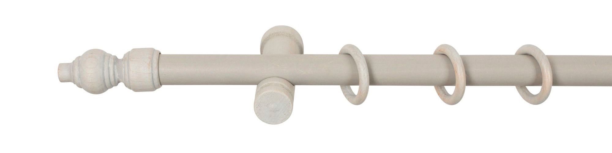SN DECO GROUP Gardinenstange »Filigrano«, 1 läufig-läufig, Fixmaß, 28 mm, Holz, verschiedene Längen und Farben, Komplettset