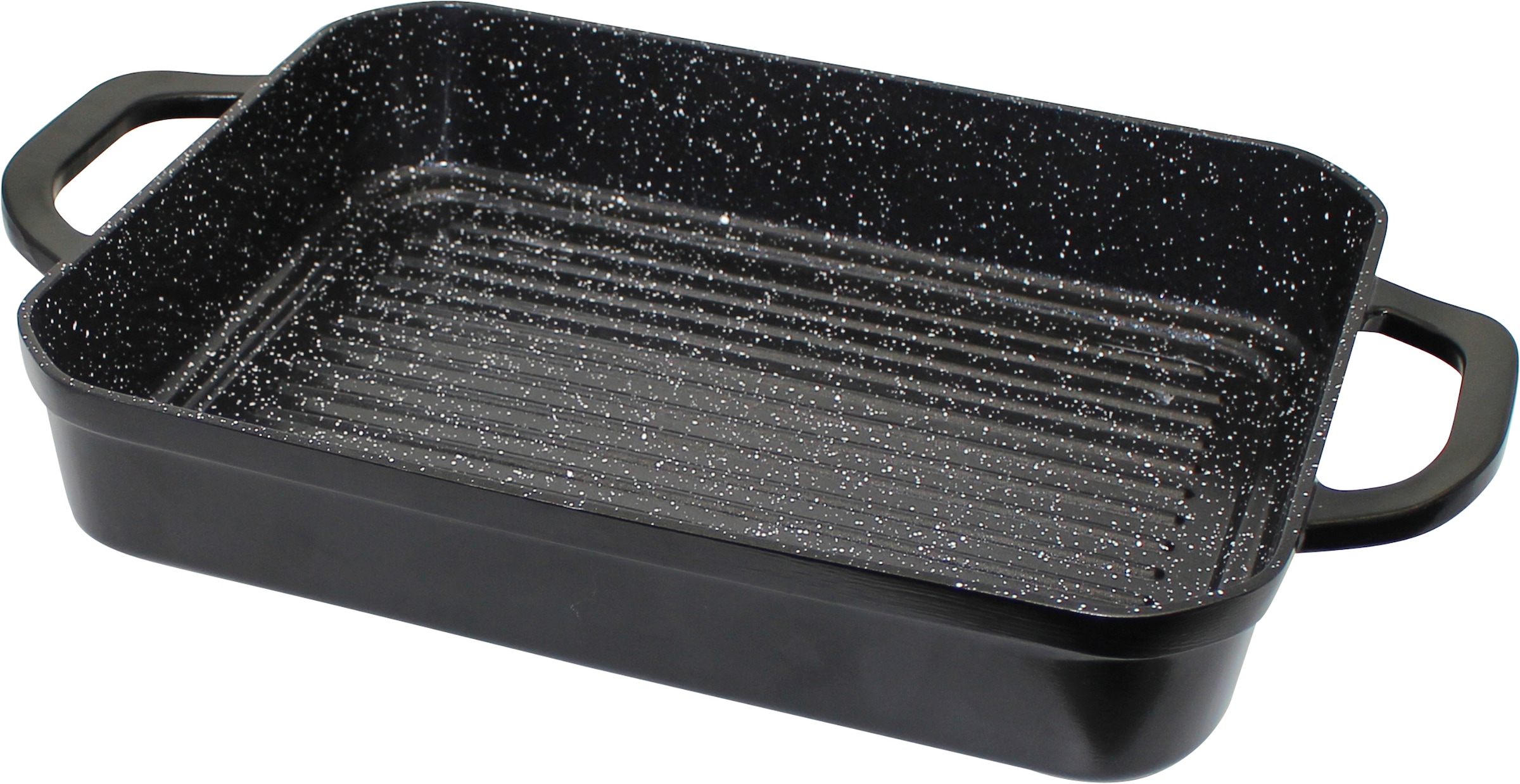 Elo Basic Auflaufform »Belugo Rechteckbräter« Aluguss 2 Stk. tlg. mit BBQ-Rillen
