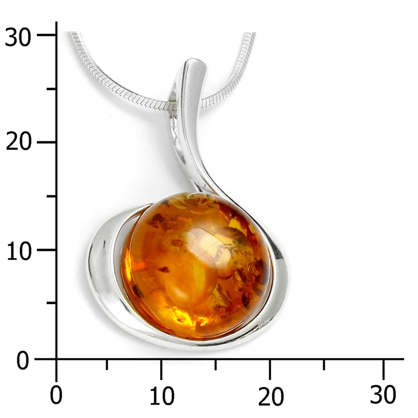OSTSEE-SCHMUCK Kette mit Anhänger »- Leonie - Silber 925/000 - Bernstein«