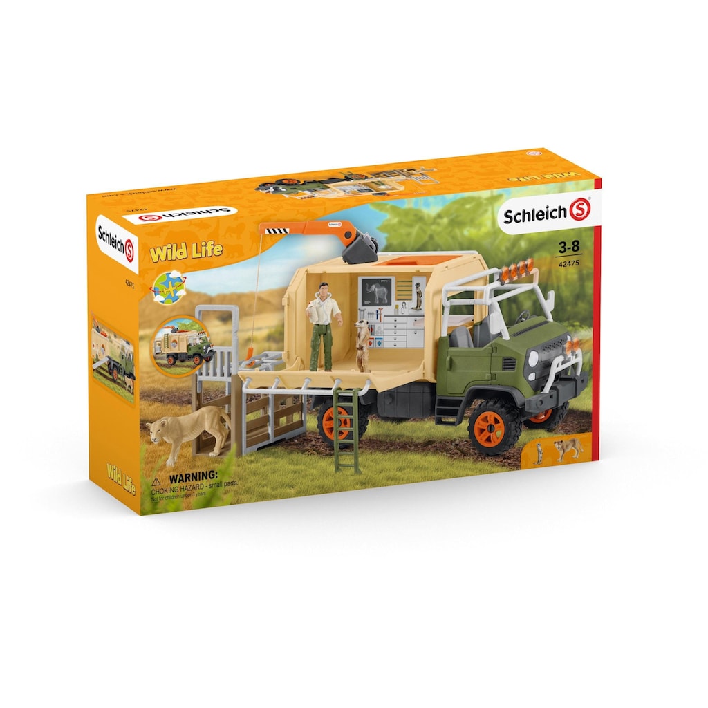 Schleich® Spielwelt »WILD LIFE, Großer Truck Tierrettung (42475)«, (Set)