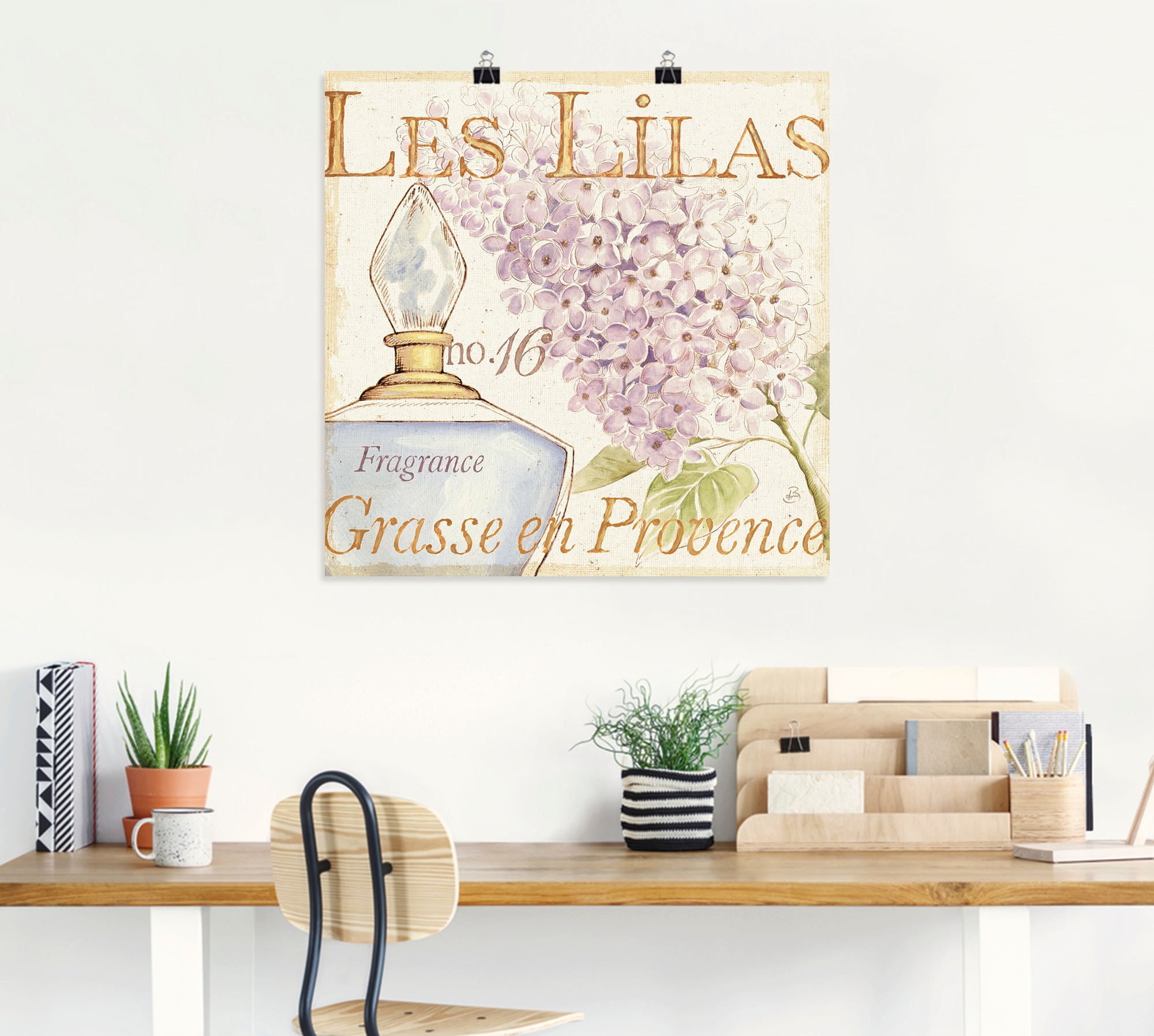 Artland Wandbild »Blumen und Parfum IV«, Schilder, (1 St.), als Poster, Wandaufkleber in verschied. Größen