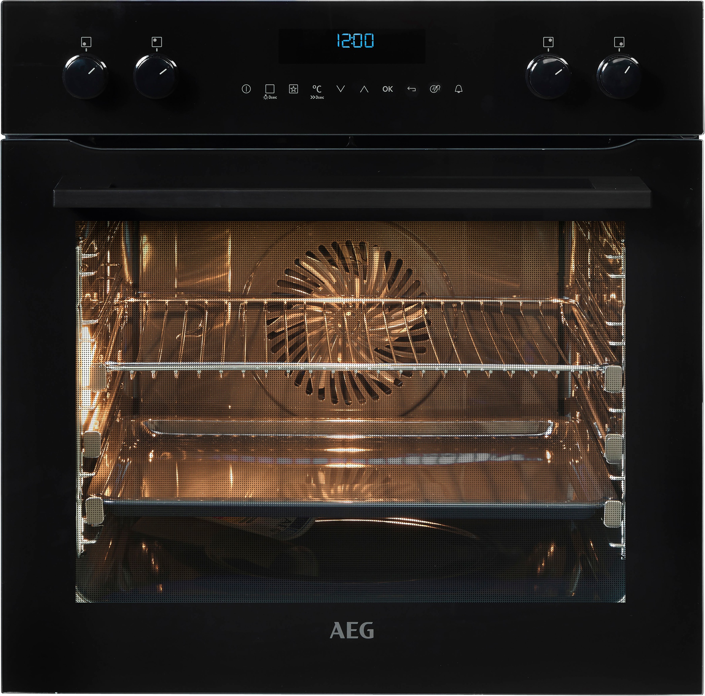 AEG Induktions Herd-Set »EPS635220B 940 321 385«, mit Backauszug, Pyrolyse-Selbstreinigung, SenseCook - Kerntemperatursensor